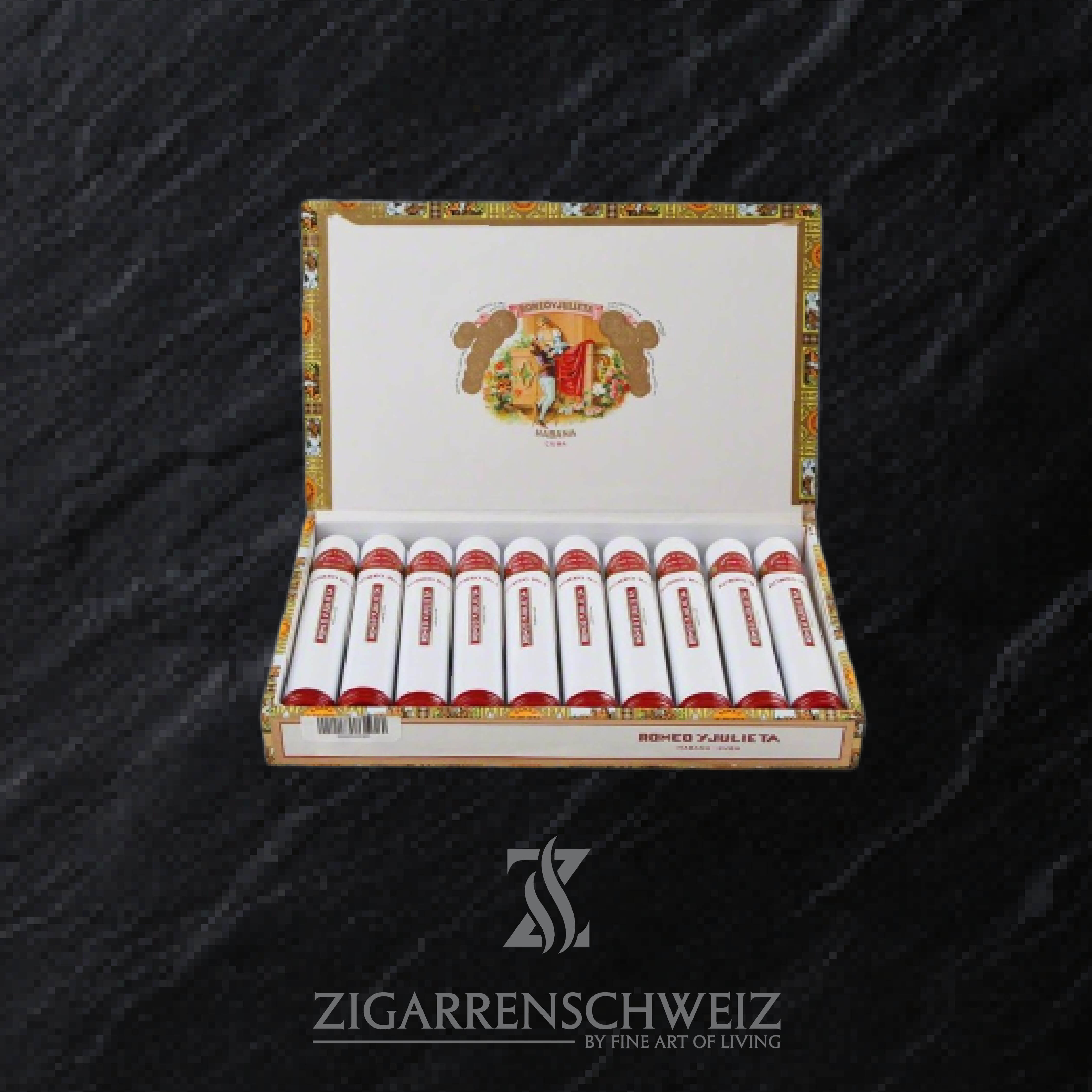 10er Kiste Romeo y Julieta No. 1 Tubo Zigarren aus Kuba