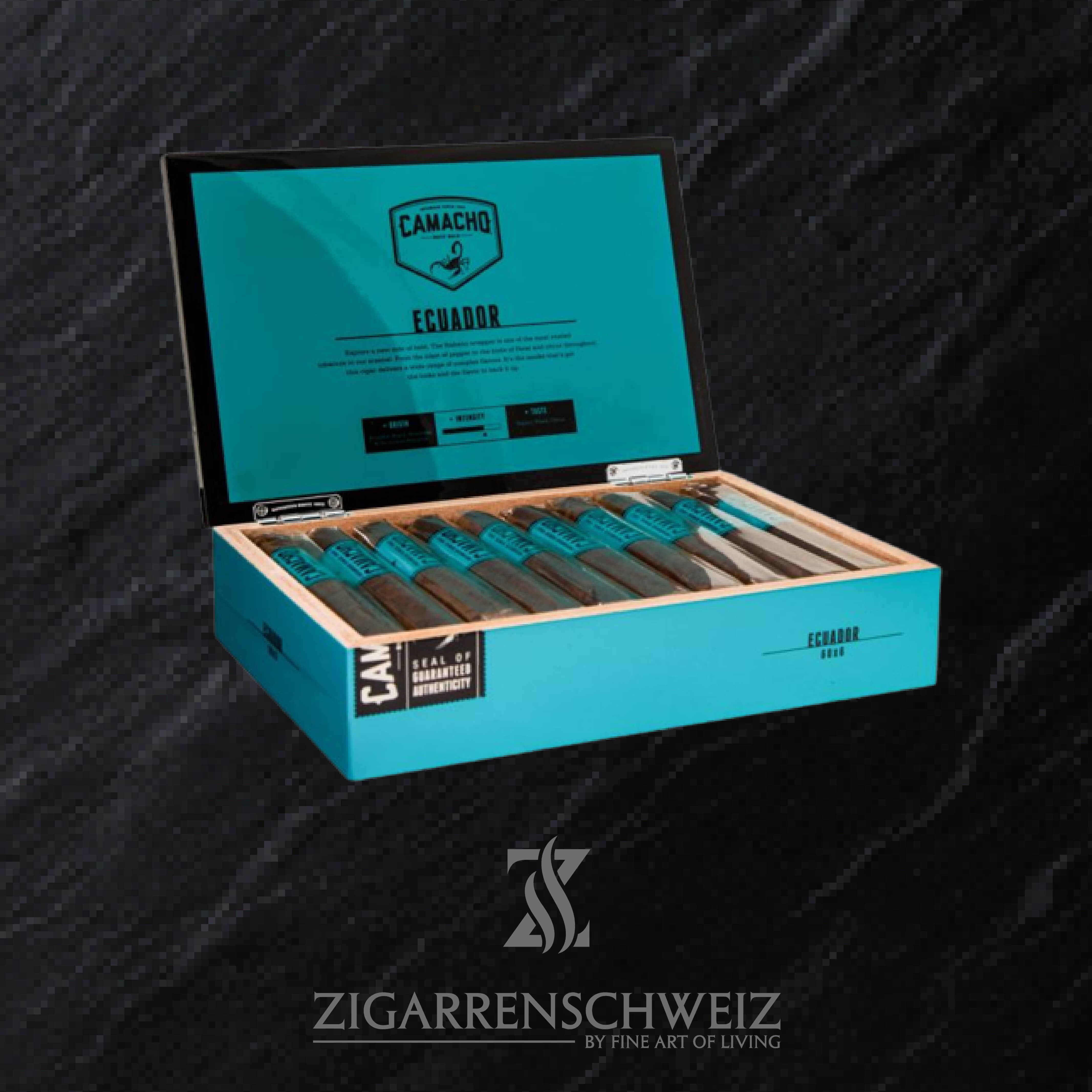 Camacho Ecuador Gordo Zigarren Kiste offen