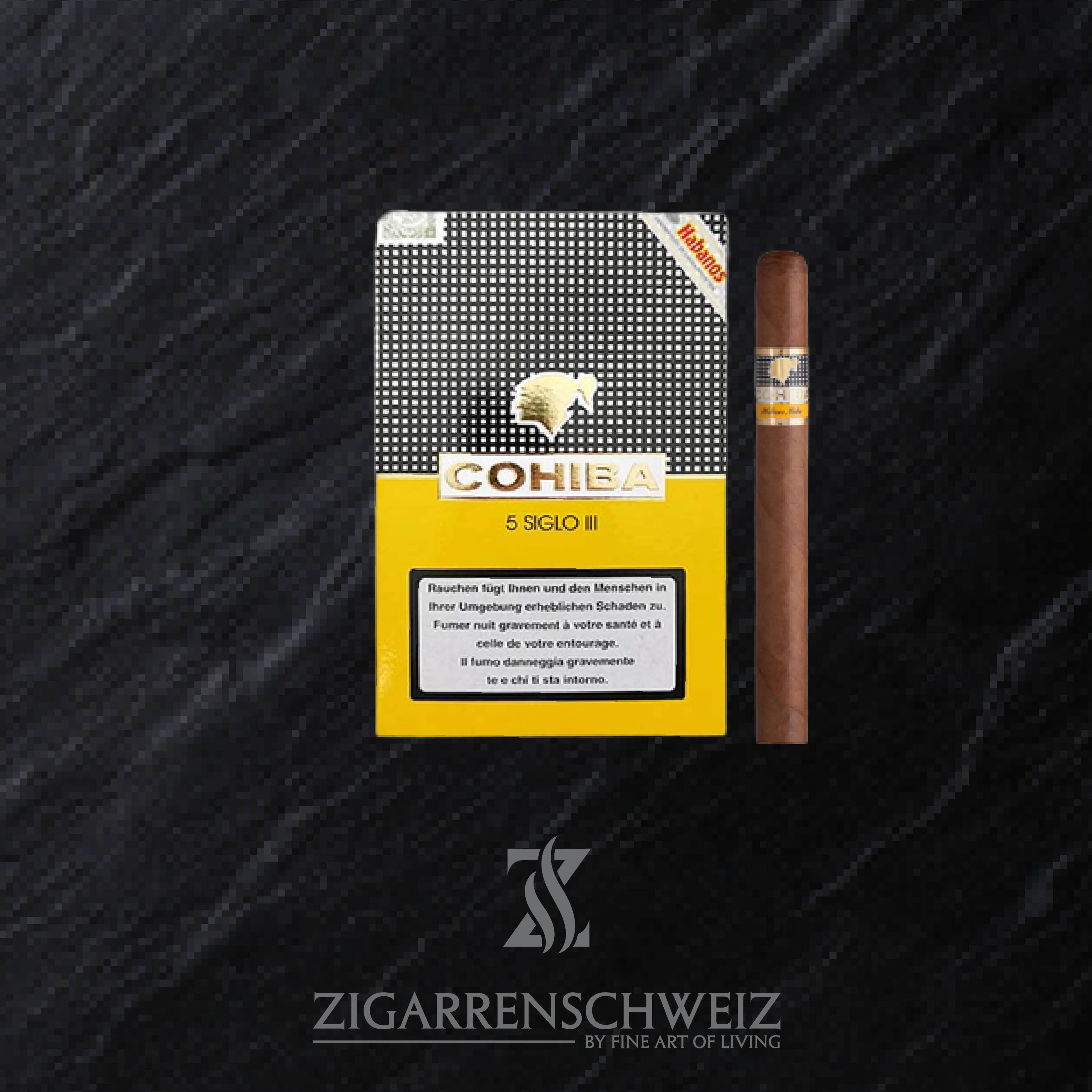 Cohiba Siglo III (3) Zigarren - 5er Schachtel 