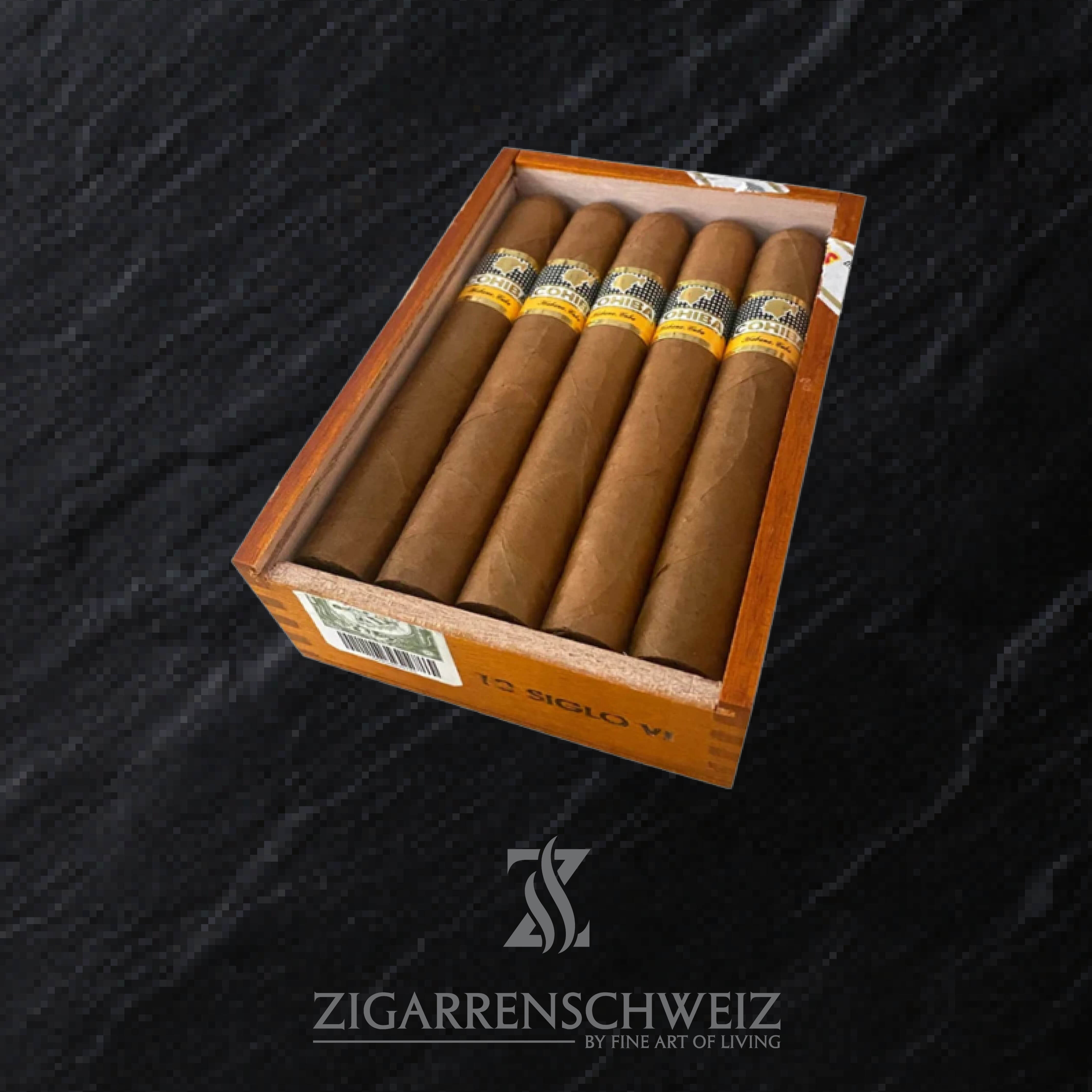 Cohiba Siglo IV (6) Zigarren aus der Linea 1492 von Cohiba - 10er Kiste offen