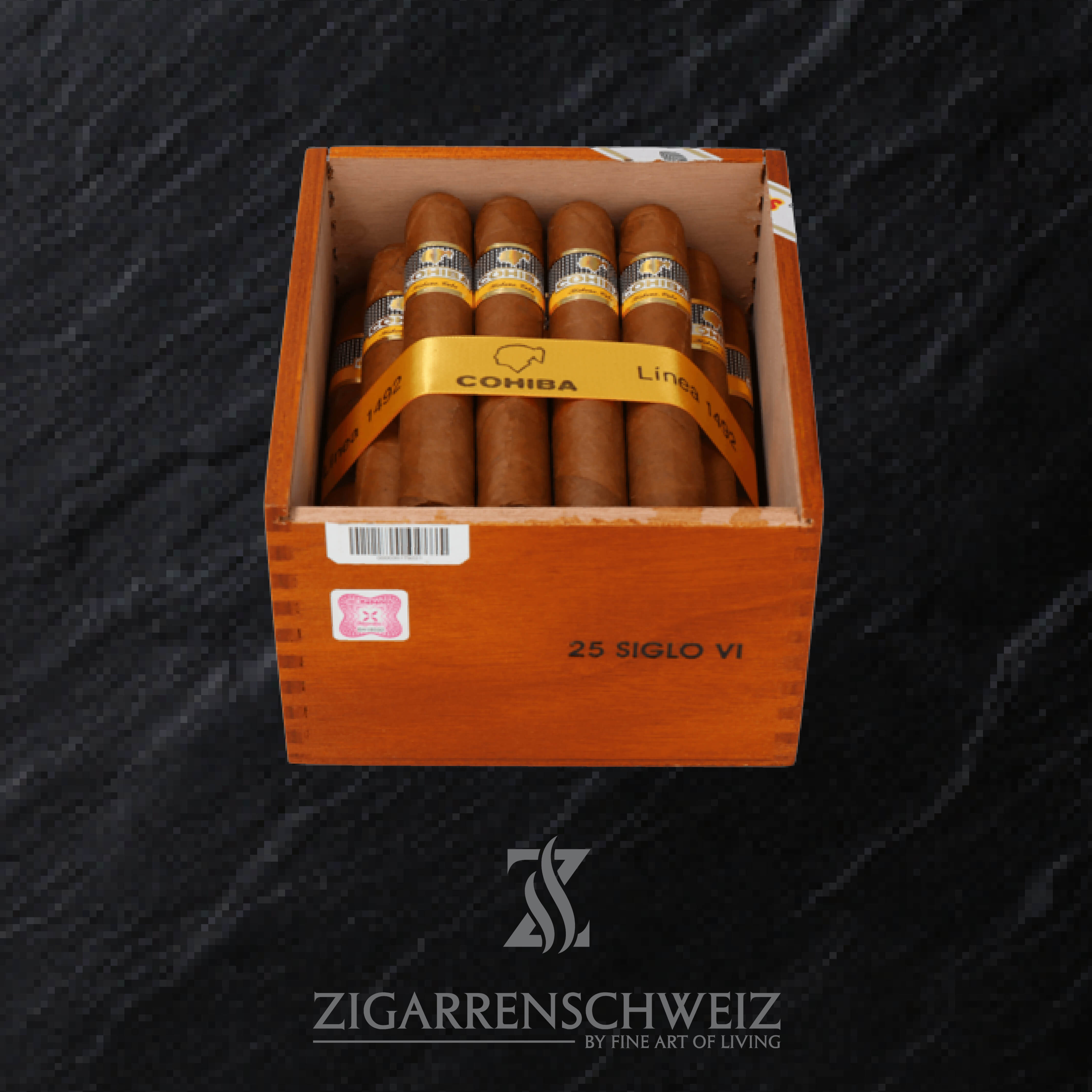 Cohiba Siglo IV (6) Zigarren aus der Linea 1492 von Cohiba - 25er Kiste offen