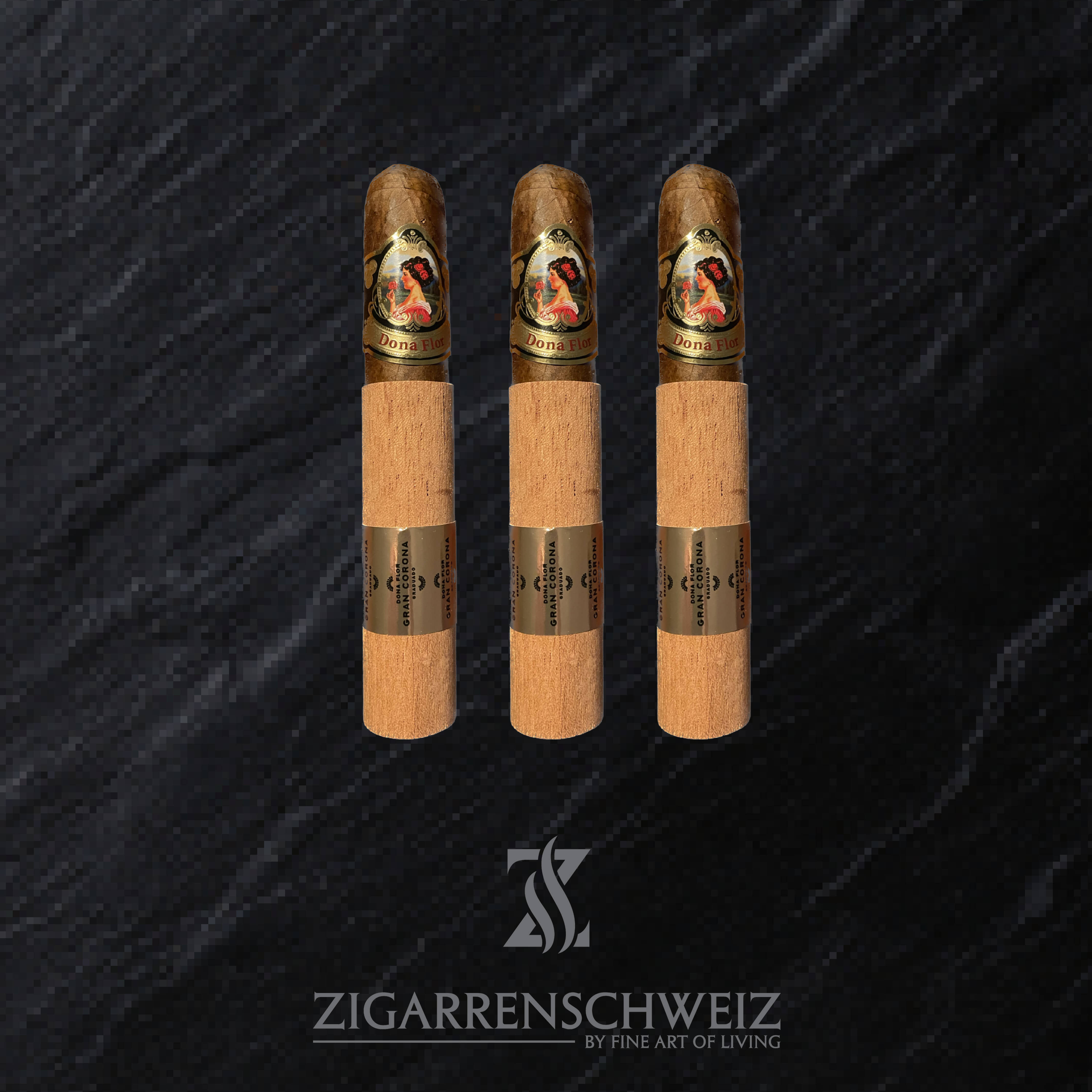 Dona Flor Gran Corona Graduado Zigarren 3er Etui von Zigarren Schweiz
