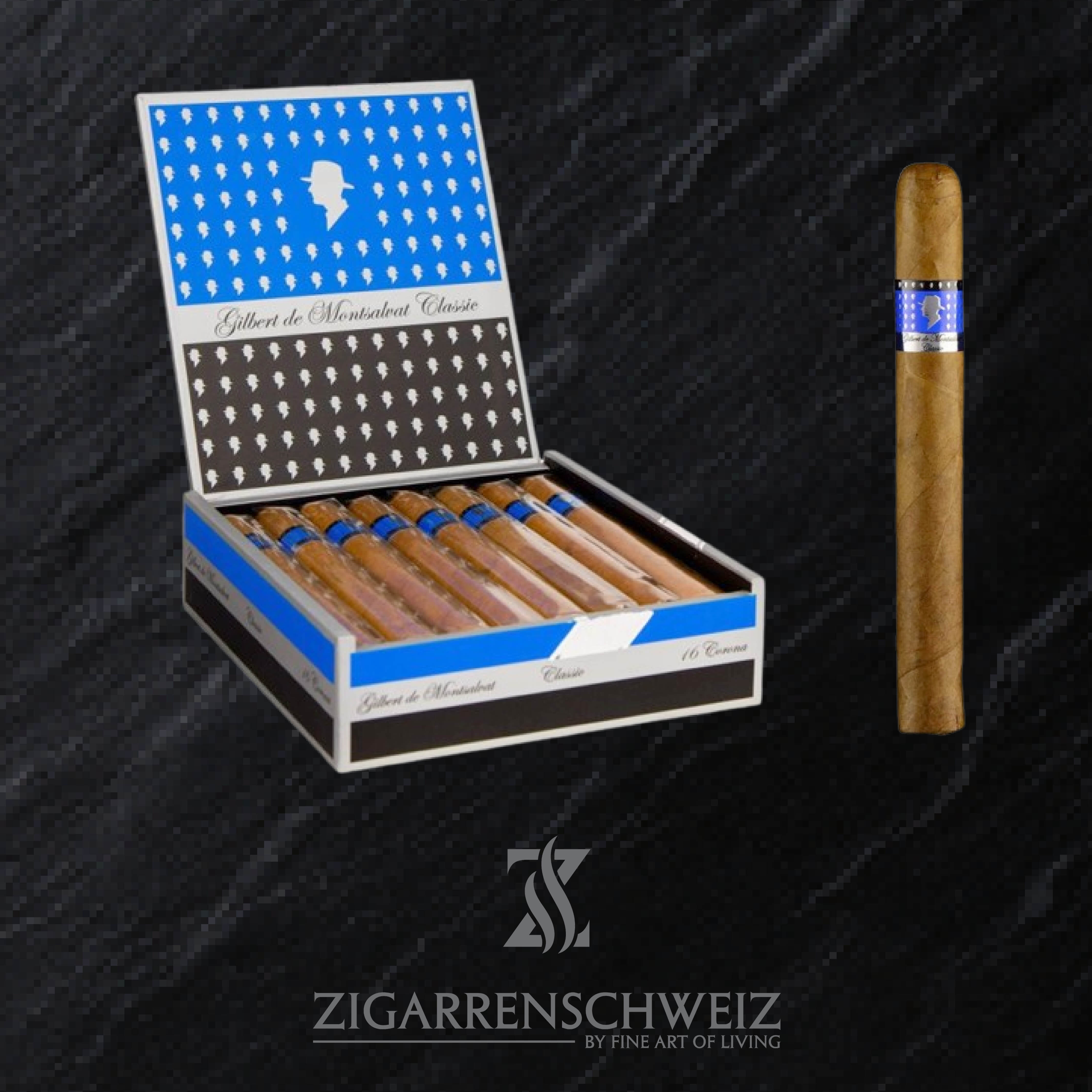 Gilbert de Montsalvat Classic Corona Zigarren Kiste offen