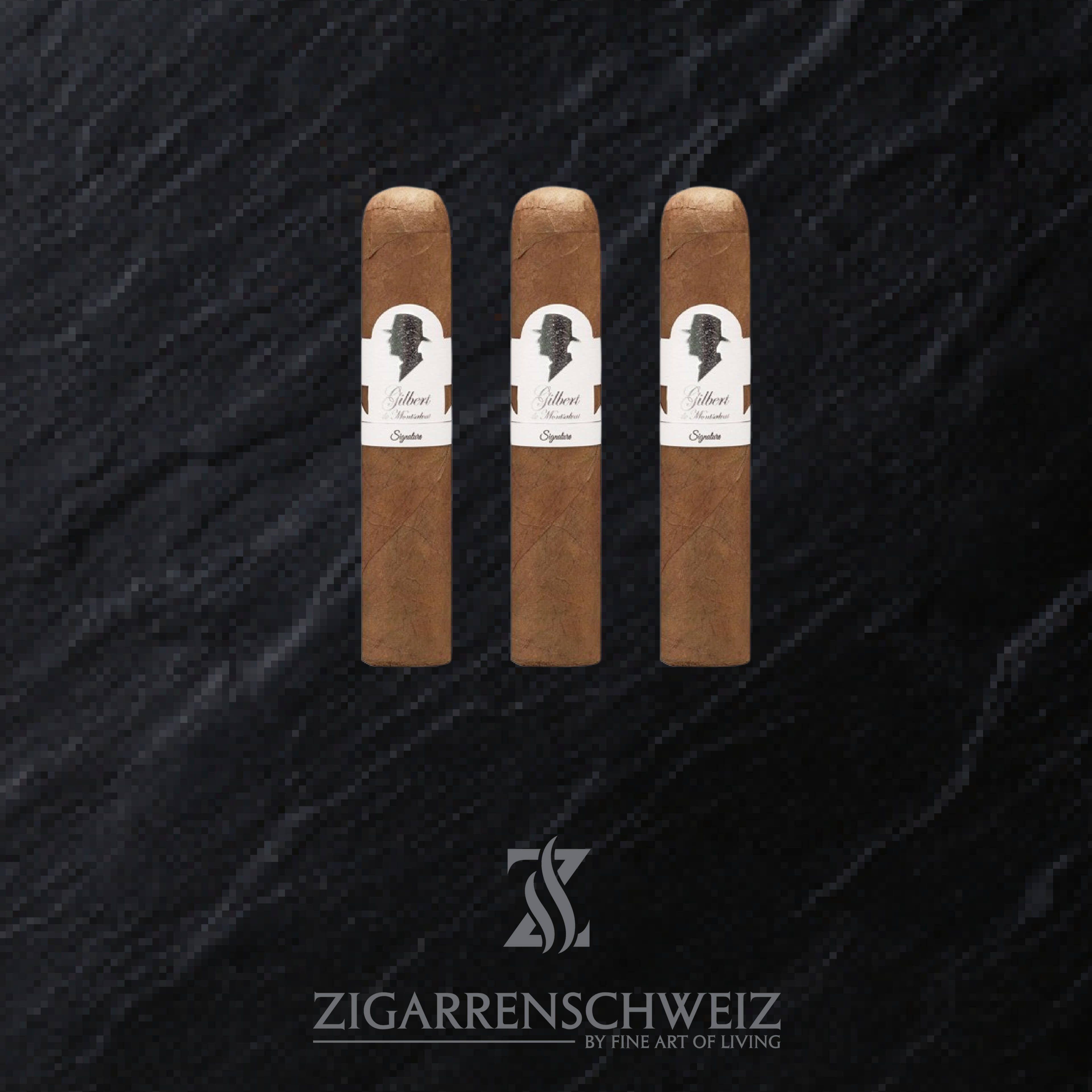Gilbert de Montsalvat Signature Short Robusto Zigarren 3er Etui von Zigarren Schweiz