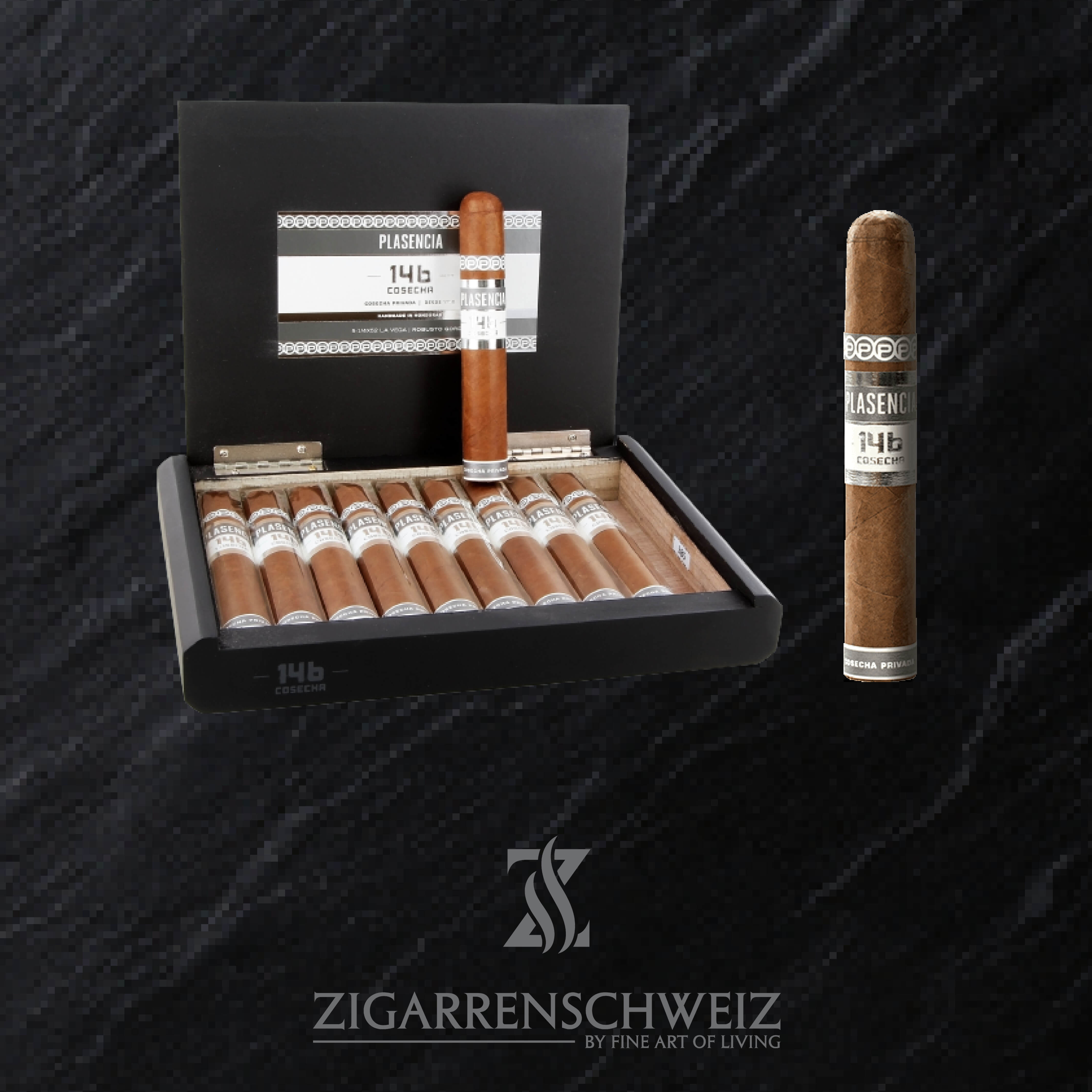 offene Kiste Plasencia Cosecha 146 La Vega Zigarren im Robusto Gordo Format