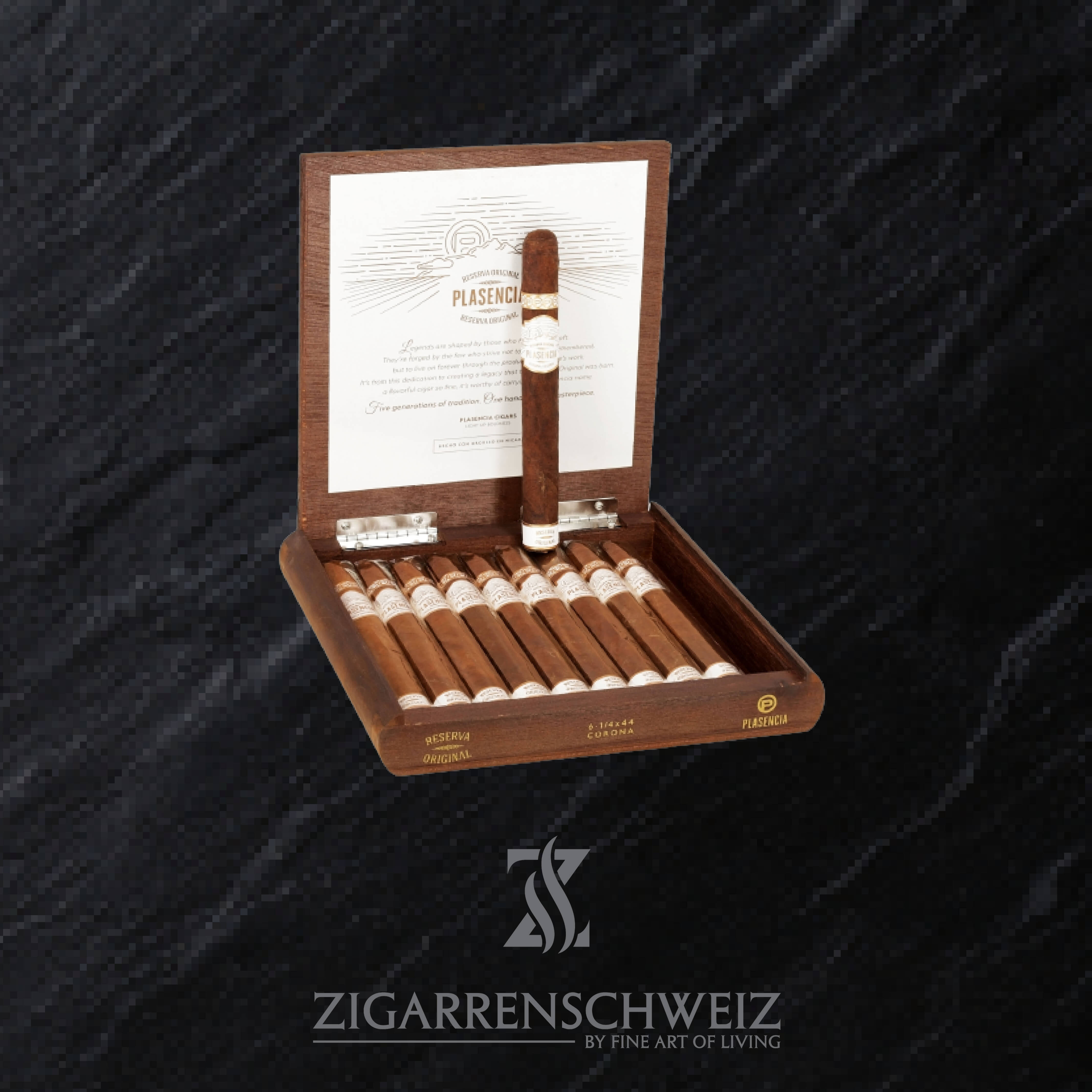 Plasencia Reserva Original Corona Zigarren Kiste offen