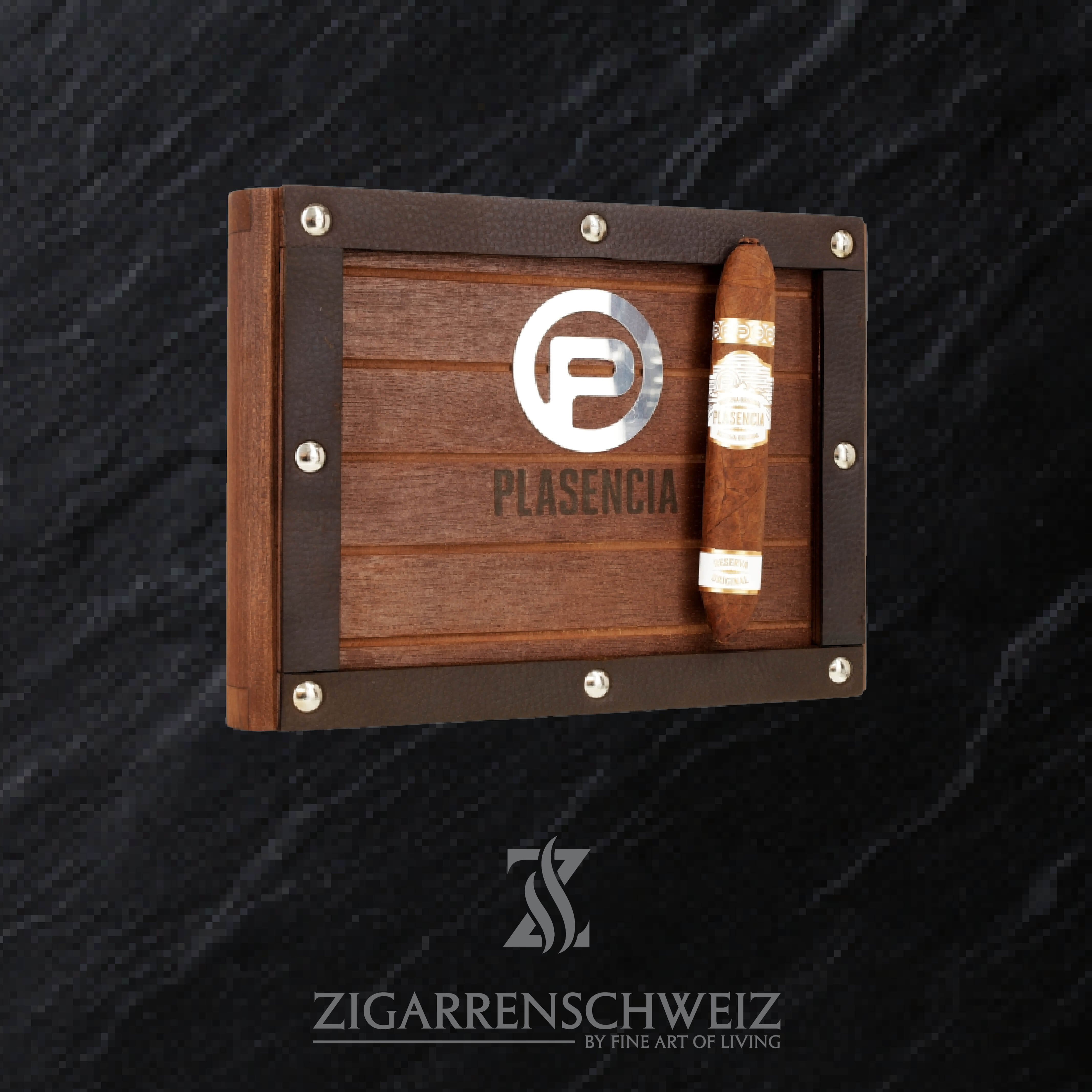 geschlossene Kiste Plasencia Reserva Original Cortes Zigarren im Figurado Format