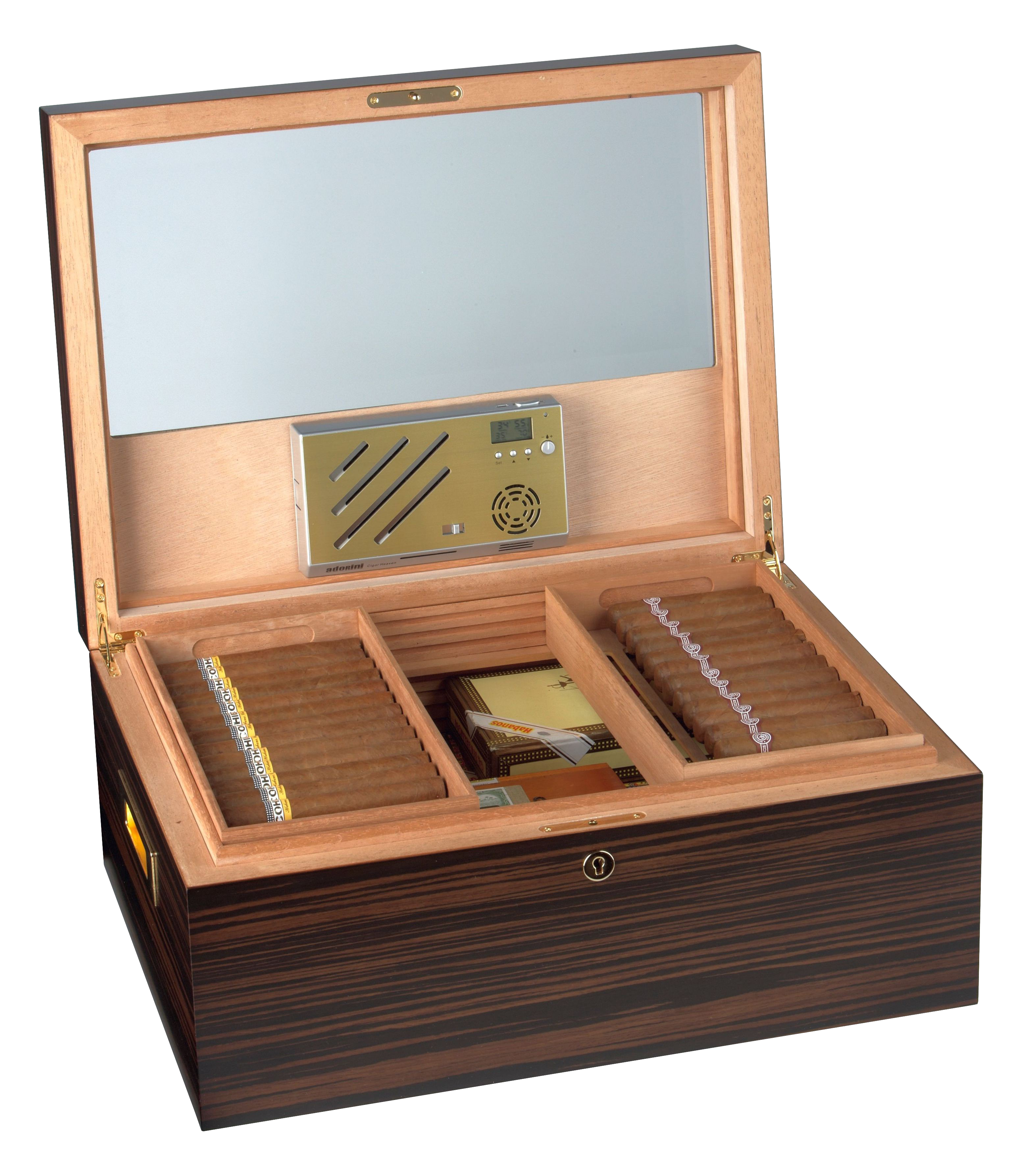 Adorini Vittoria Deluxe Humidor, Farbe: Holz, inkl. Adorini Cigar Heaven