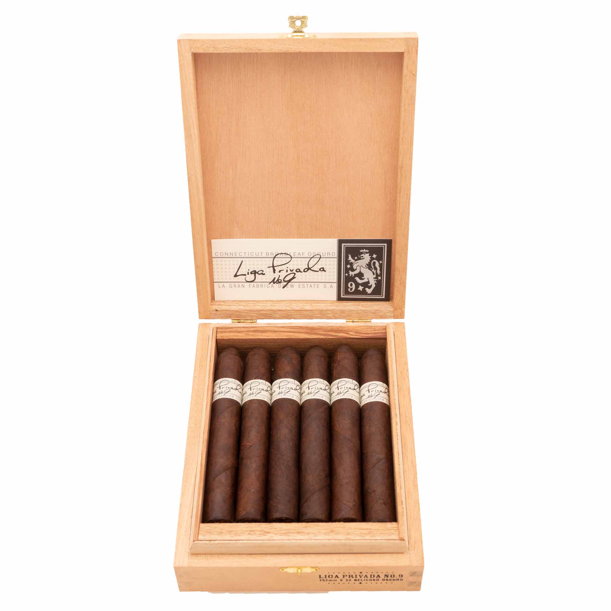 2er Kiste Liga Privada No. 9 Robusto Zigarren, Box geöffnet