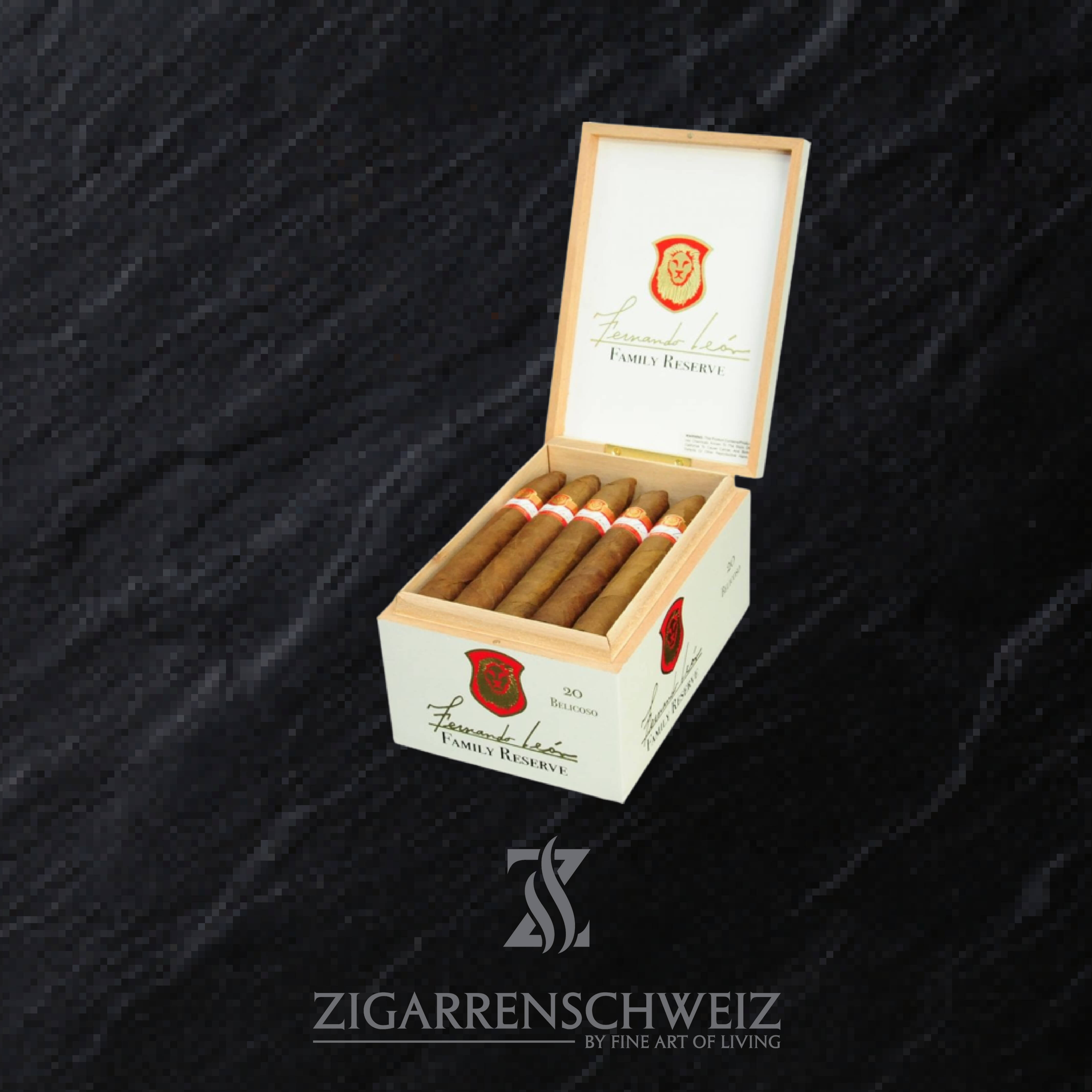 La Aurora Fernando Leon Belicoso Zigarren Kiste geöffnet