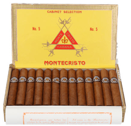 25er Kiste Montecristo No. 5 Zigarren aus Kuba