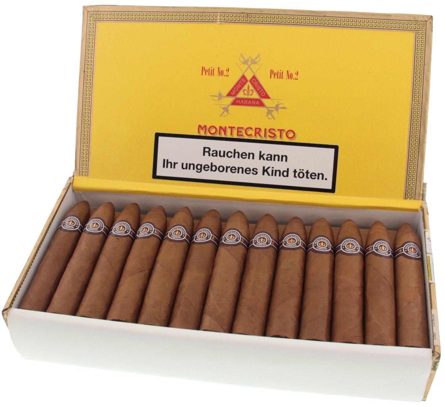 25er Kiste Montecristo Petit No. 2 Zigarre aus Kuba