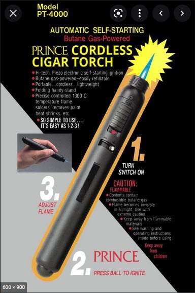 Prince PT - 4000 - Cigar Torch Jet Flame Feuerzeug - Zigarrenschweiz Online Zigarren Boutique -