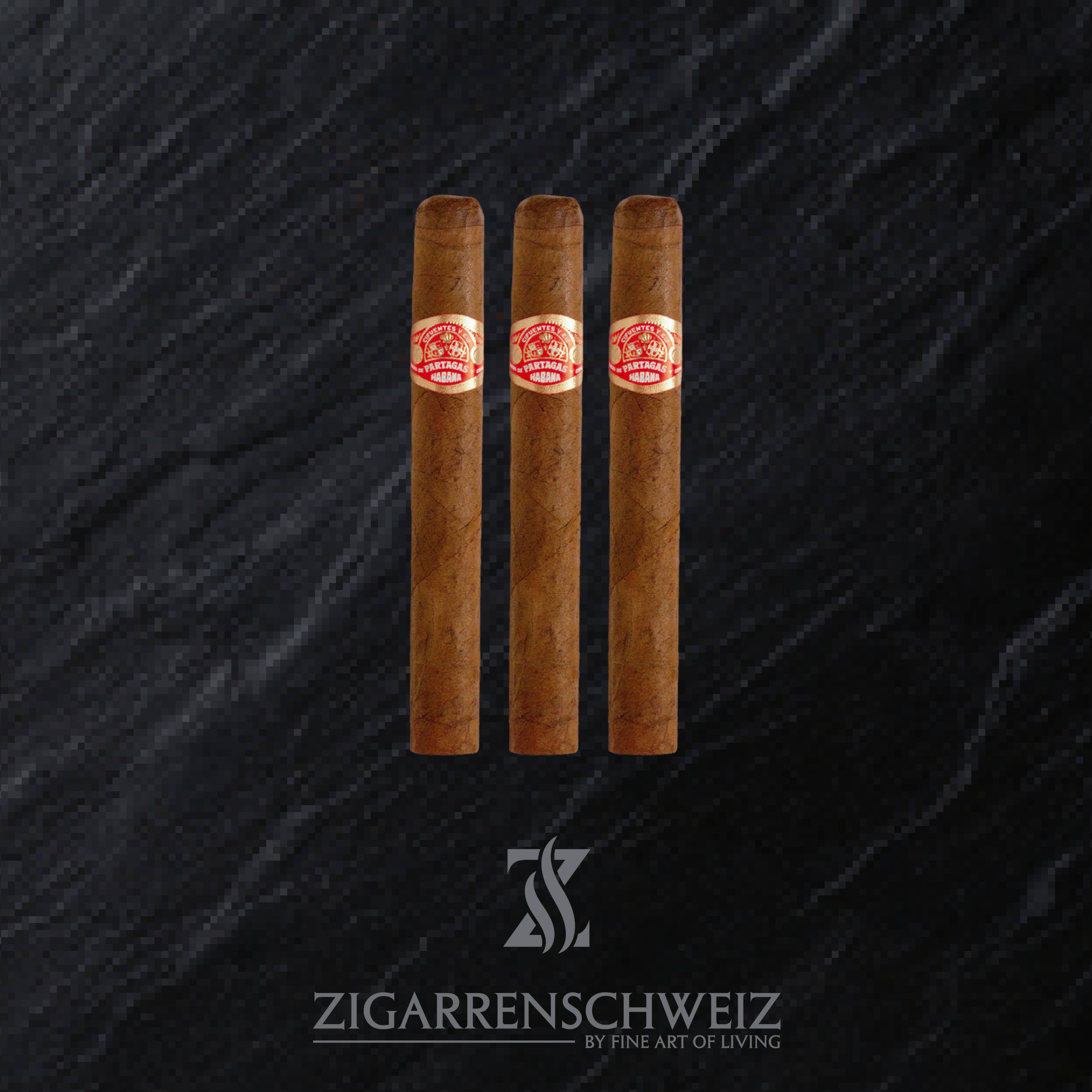 3er Etui 25er Kiste Partagas Petit Coronas Zigarren aus Kuba