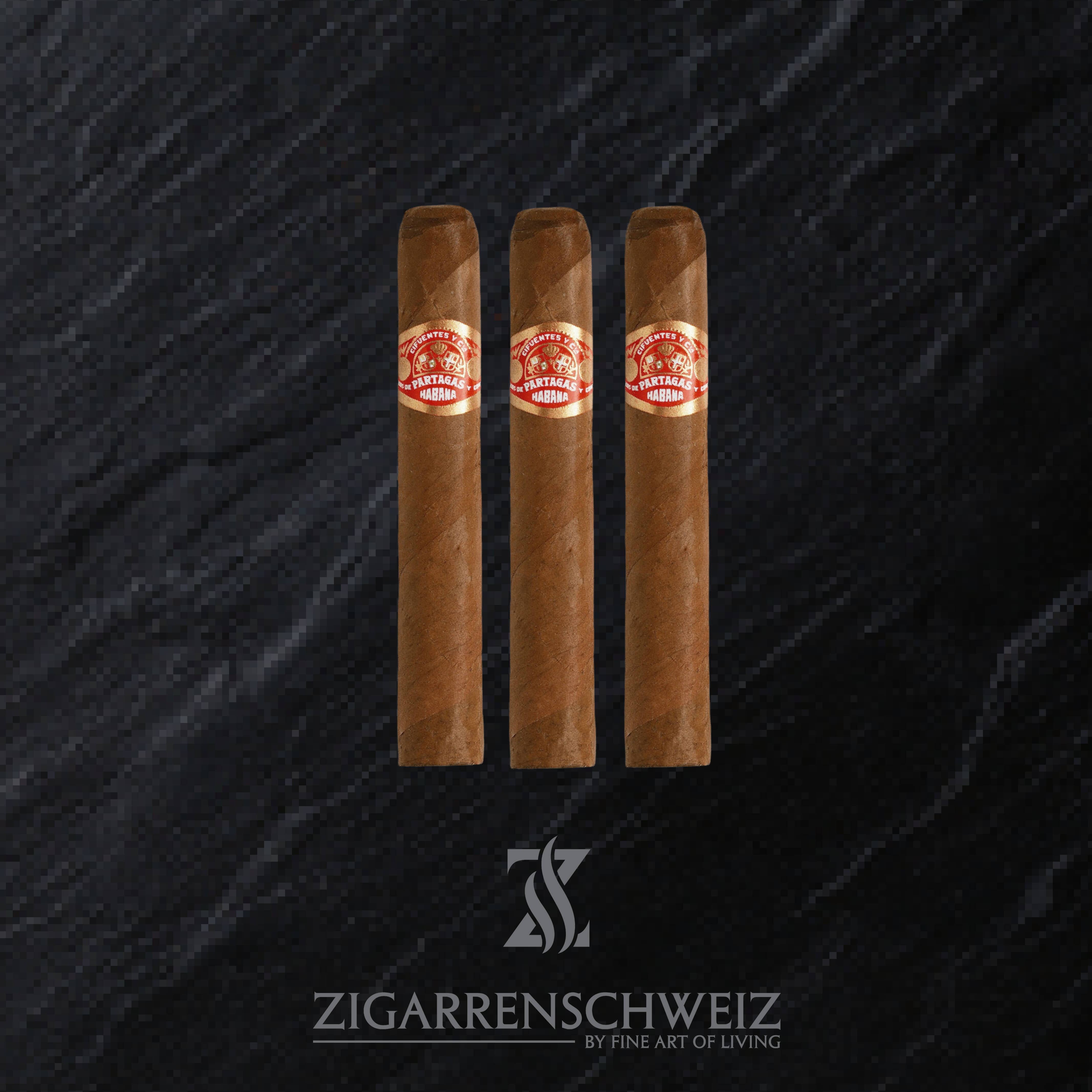 3er Etui Partagas Shorts Zigaren aus Kuba