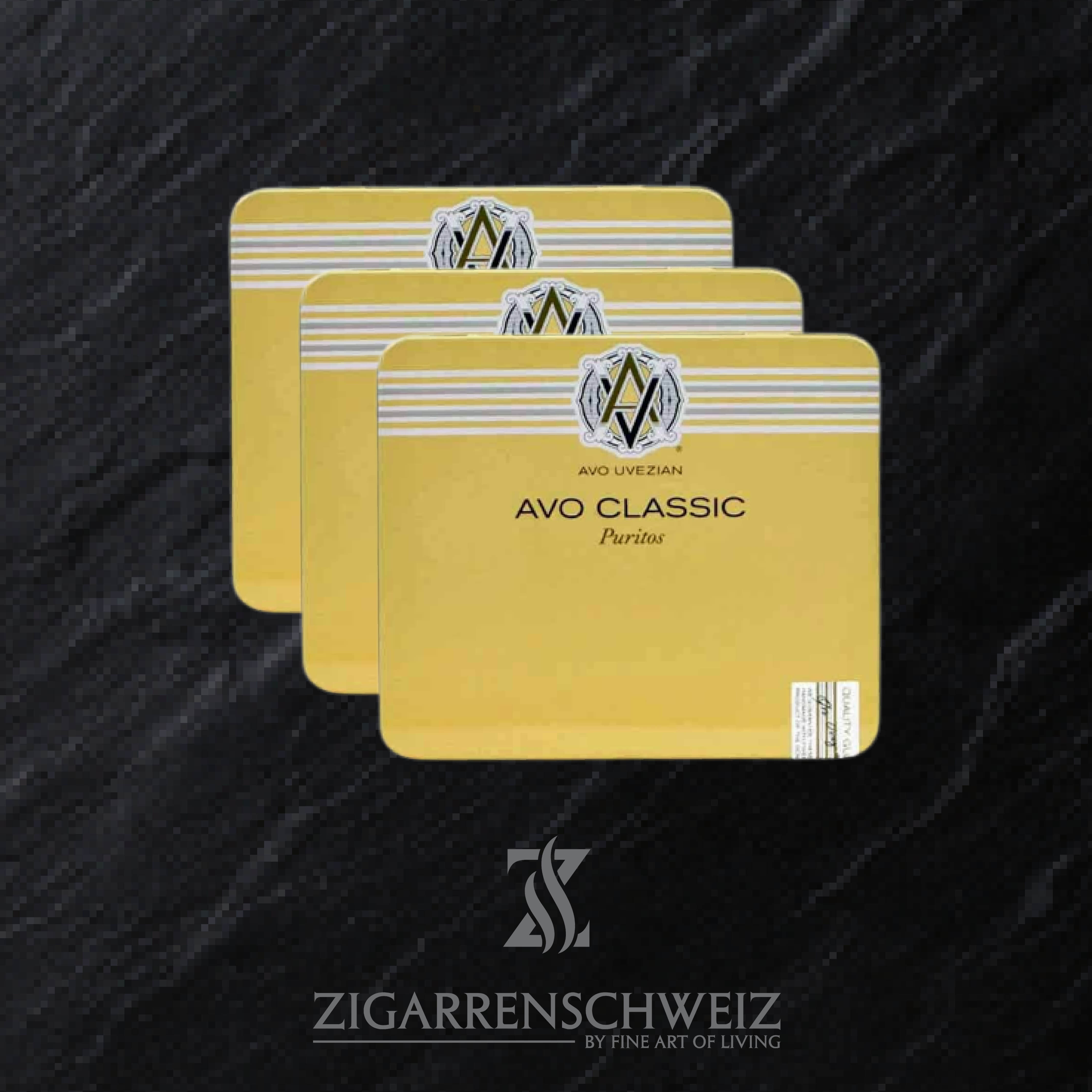 3er Set AVO Classic Puritos Zigarren Schachteln