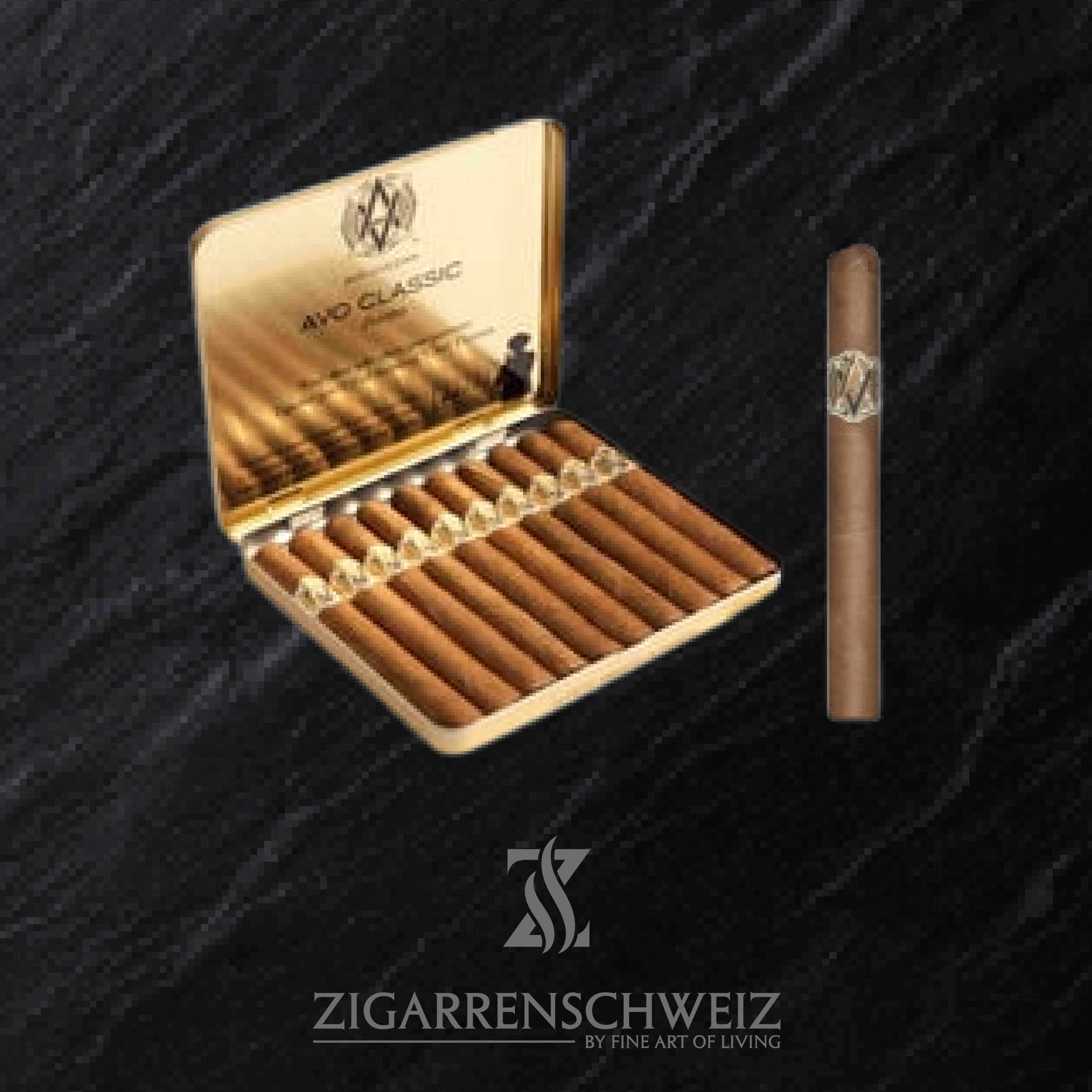 AVO Classic Puritos Zigarren in der offenen Blech Schachtel