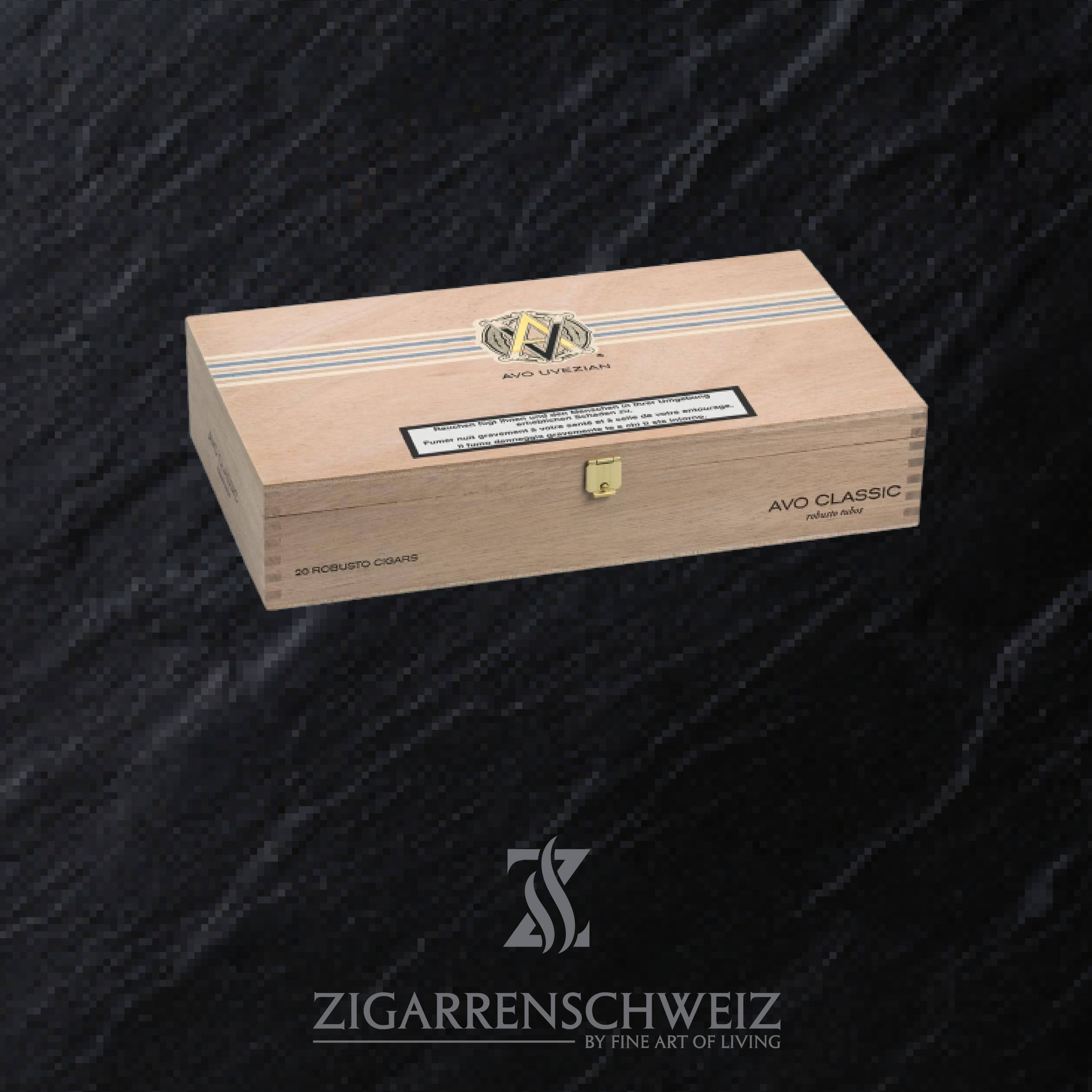 AVO Classic Robusto Tubos Zigarren Kiste  geschlossen