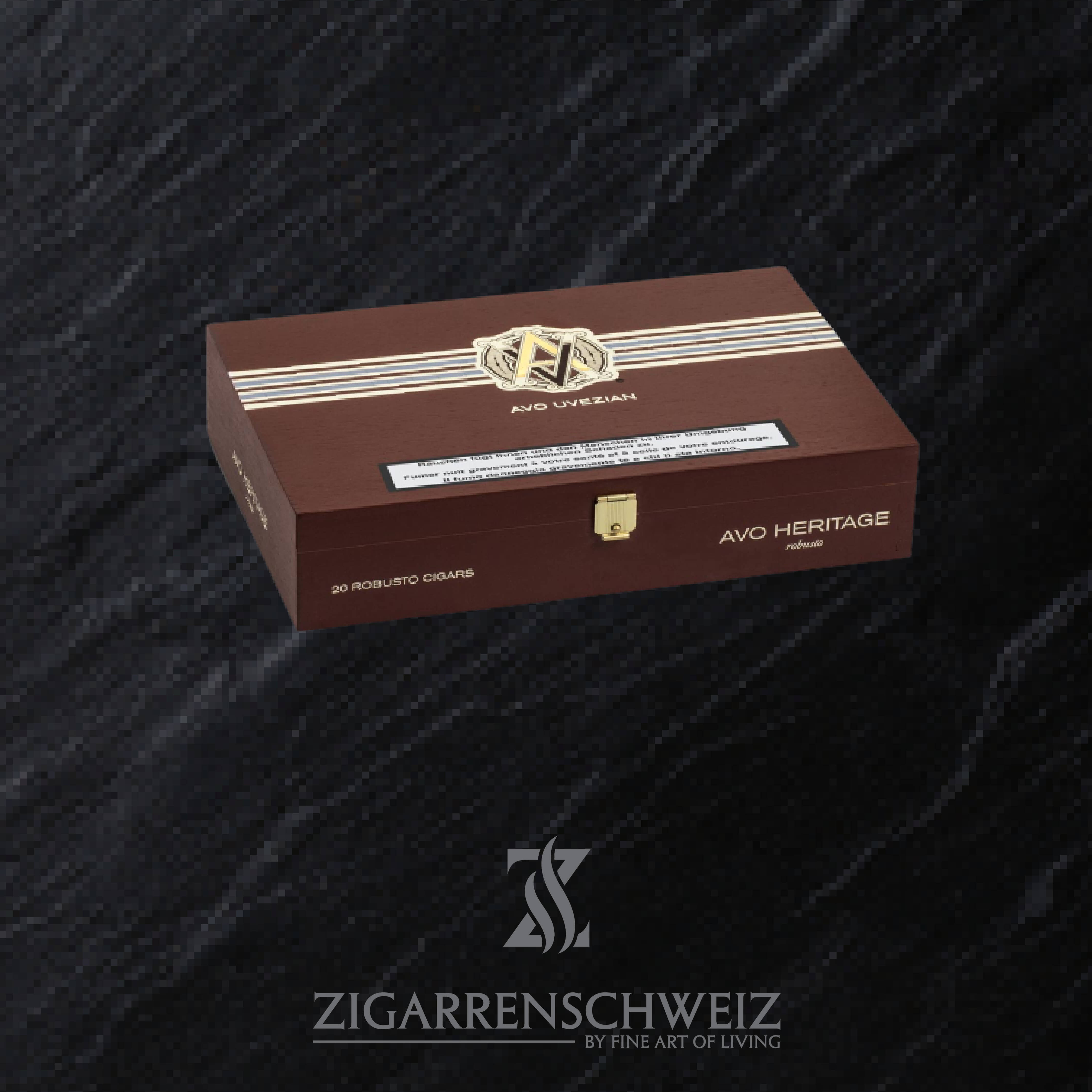 AVO Heritage Robusto Zigarren Kiste geschlossen