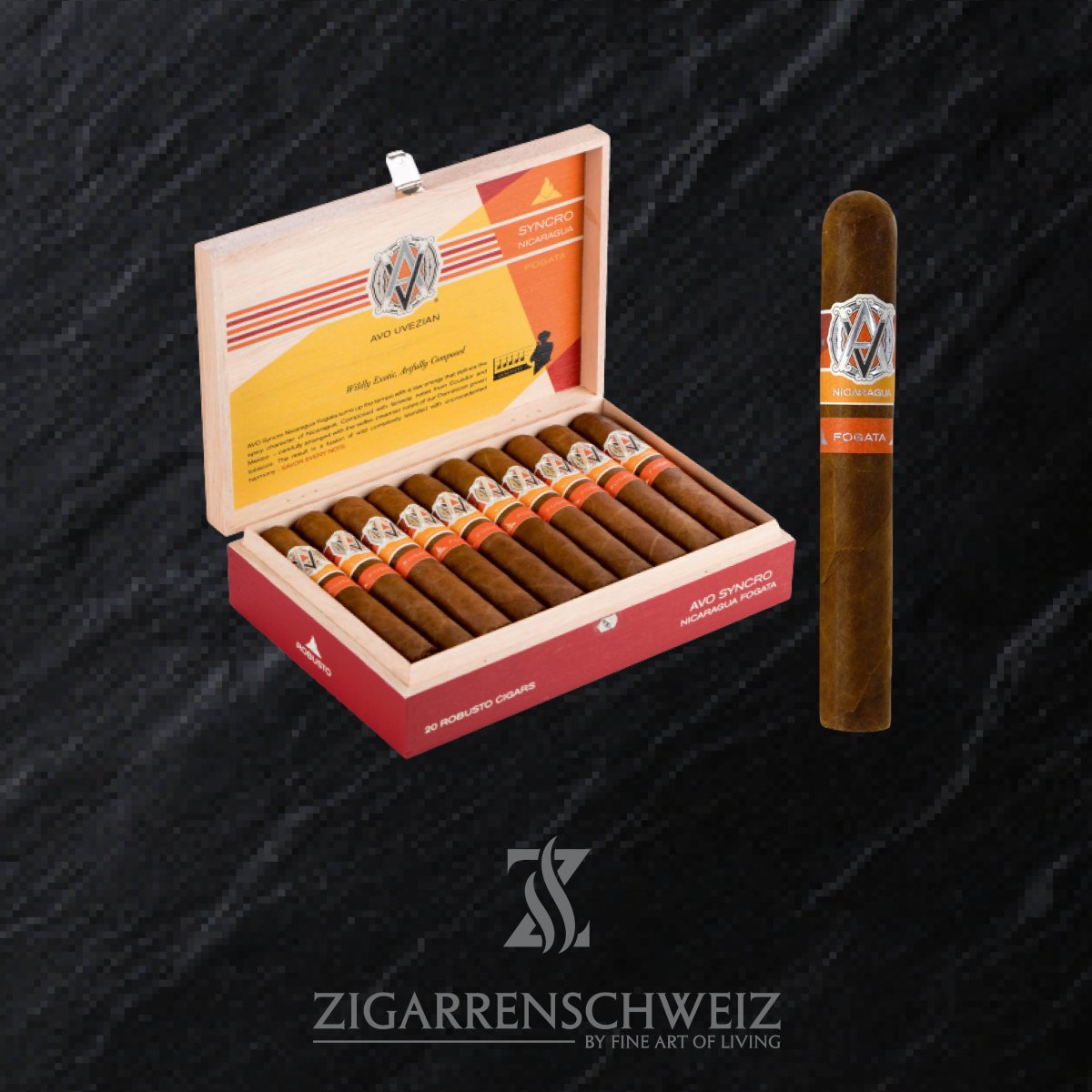 AVO Syncro Nicaragua Fogata Robusto - Zigarrenschweiz Online Zigarren Boutique - 