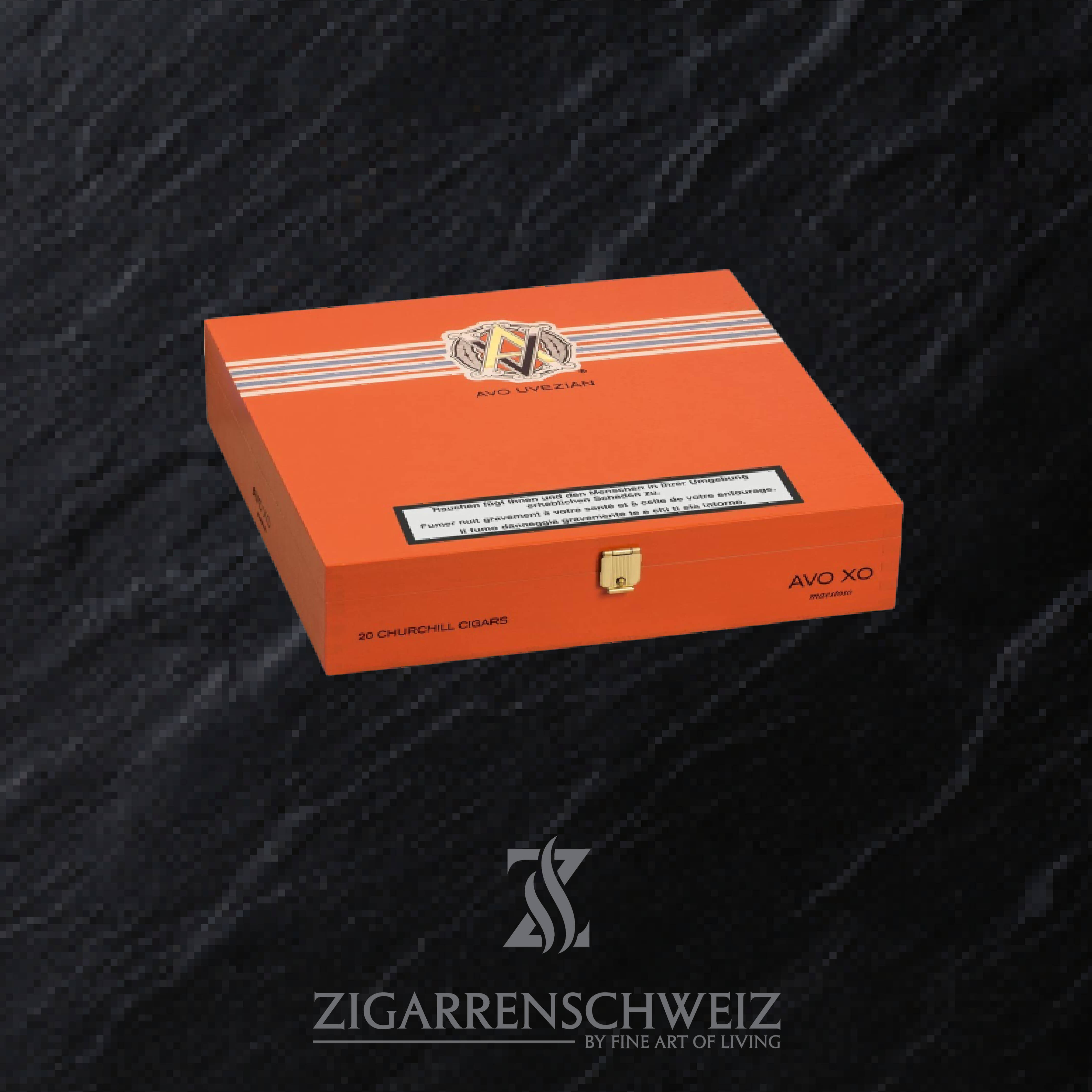 AVO XO Maestoso Churchill Zigarren Kiste geschlossen