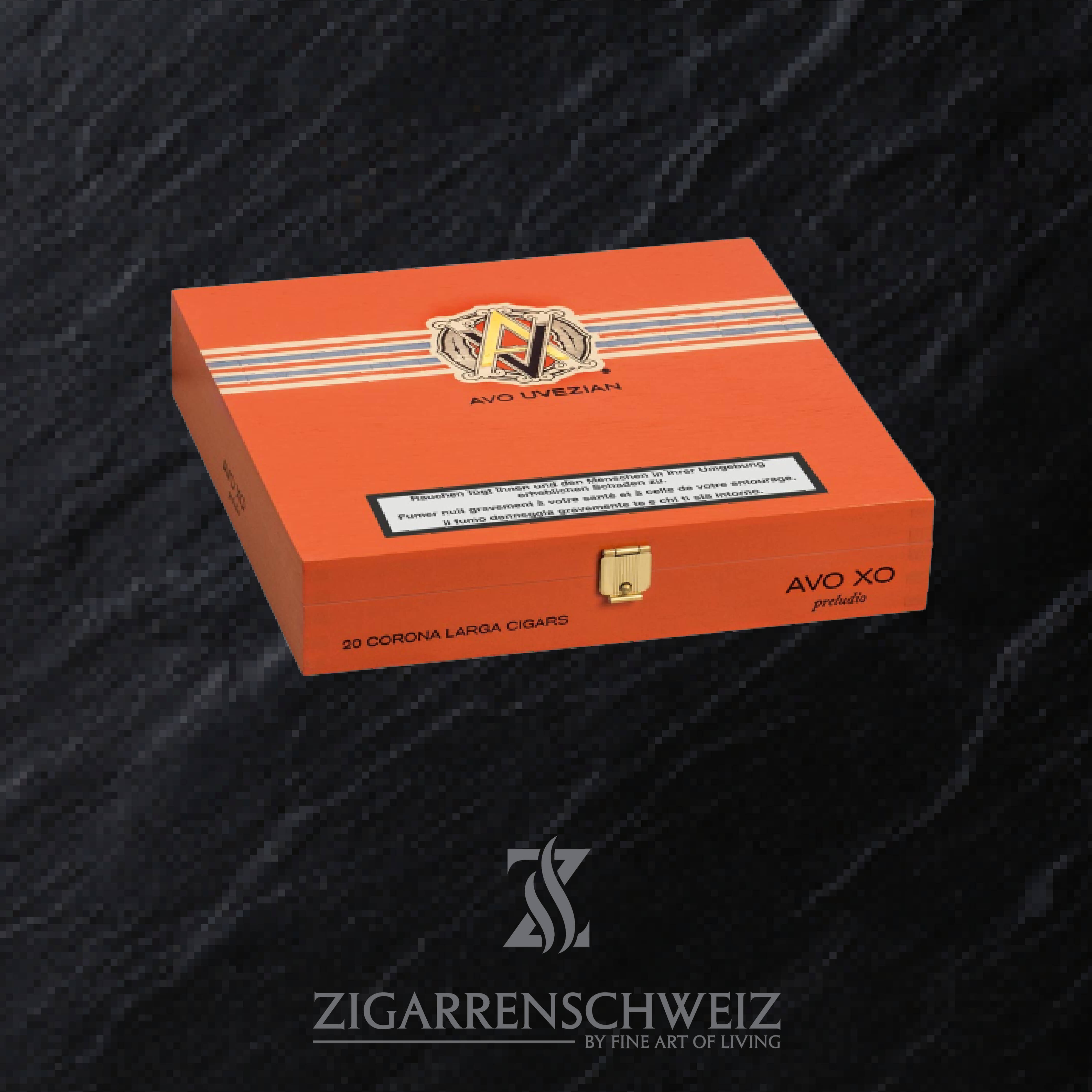 AVO XO Preludio (Corona Larga) Zigarren Kiste geschlossen