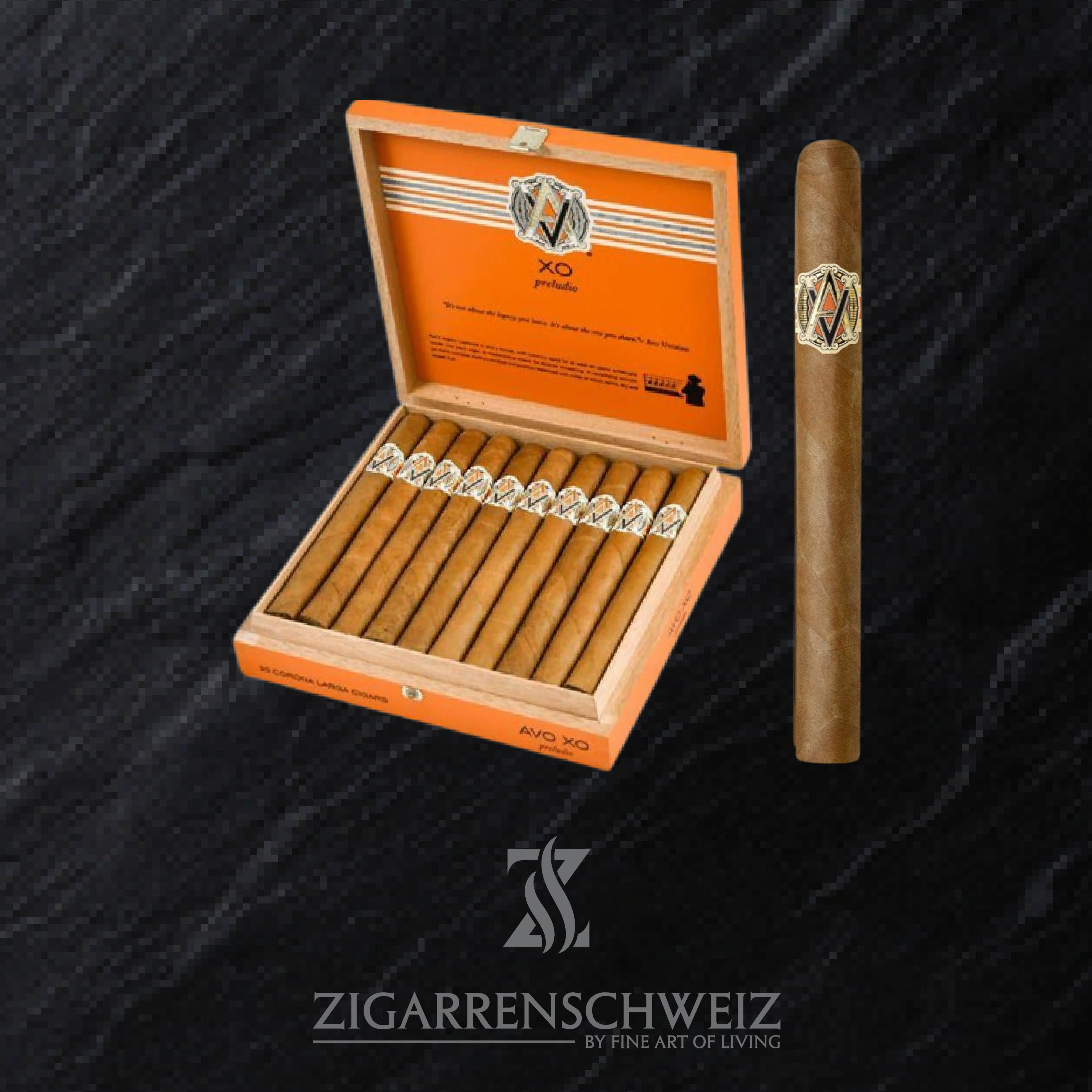 AVO XO Preludio (Corona Larga) Zigarren Kiste offen