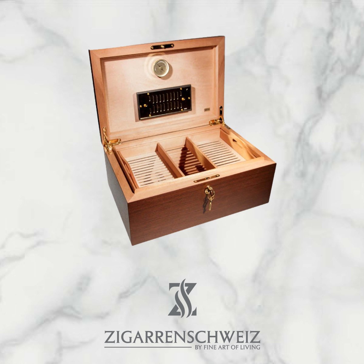 Adorini Matera Grande Deluxe Humidor - für 150 Zigarren - Zigarrenschweiz Online Zigarren Boutique - 