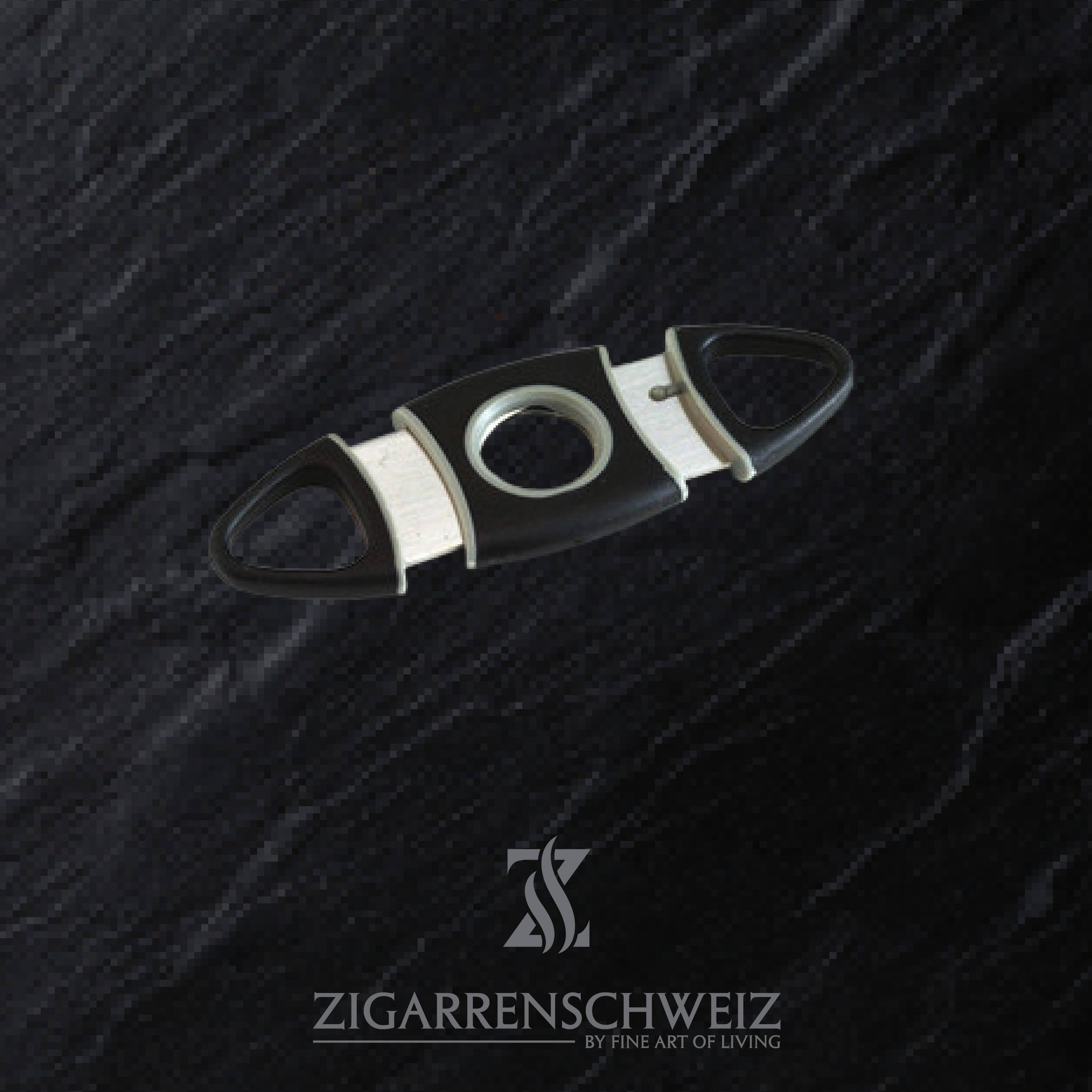 Adorini Zigarrencutter, Material: Kunststoff und Edelstahl, Farbe: Schwarz