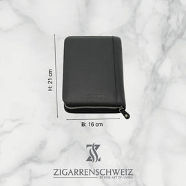 Adorini Zigarrenetui in schwarzem Echtleder für 7 Zigarren - Zigarrenschweiz Online Zigarren Boutique - 