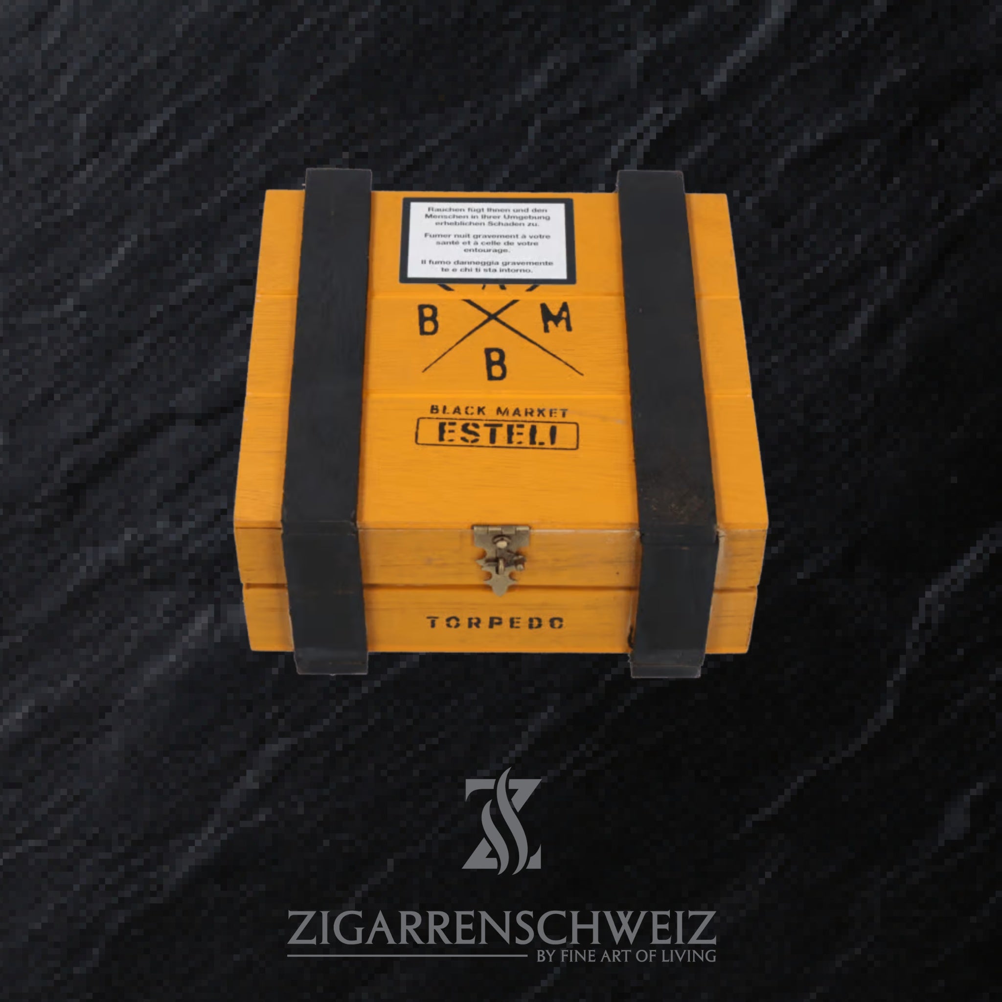 Alec Bradley Black Market Esteli Torpedo Zigarren Kiste geschlossen