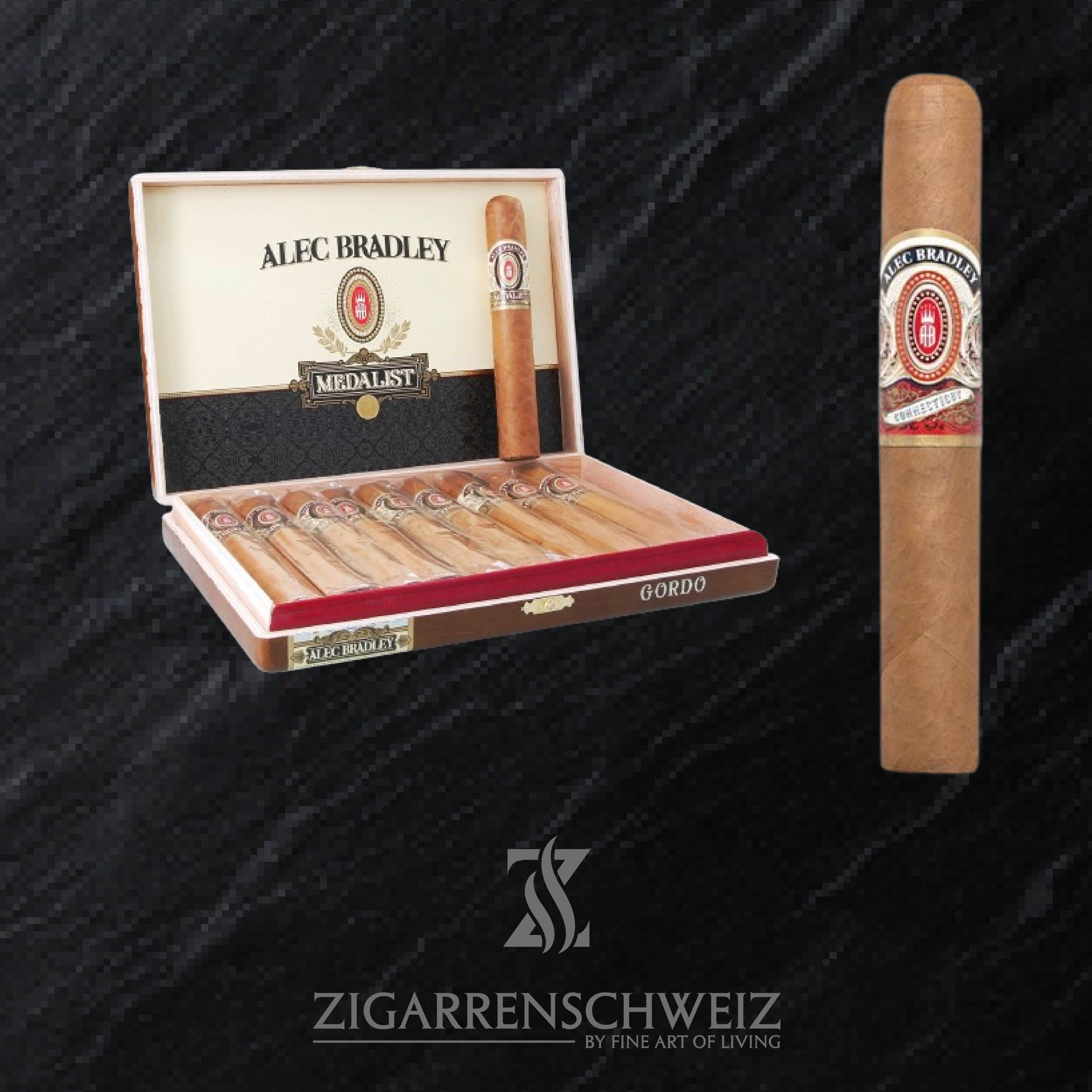 Alec Bradley Connecticut Gordo Zigarren Kiste offen