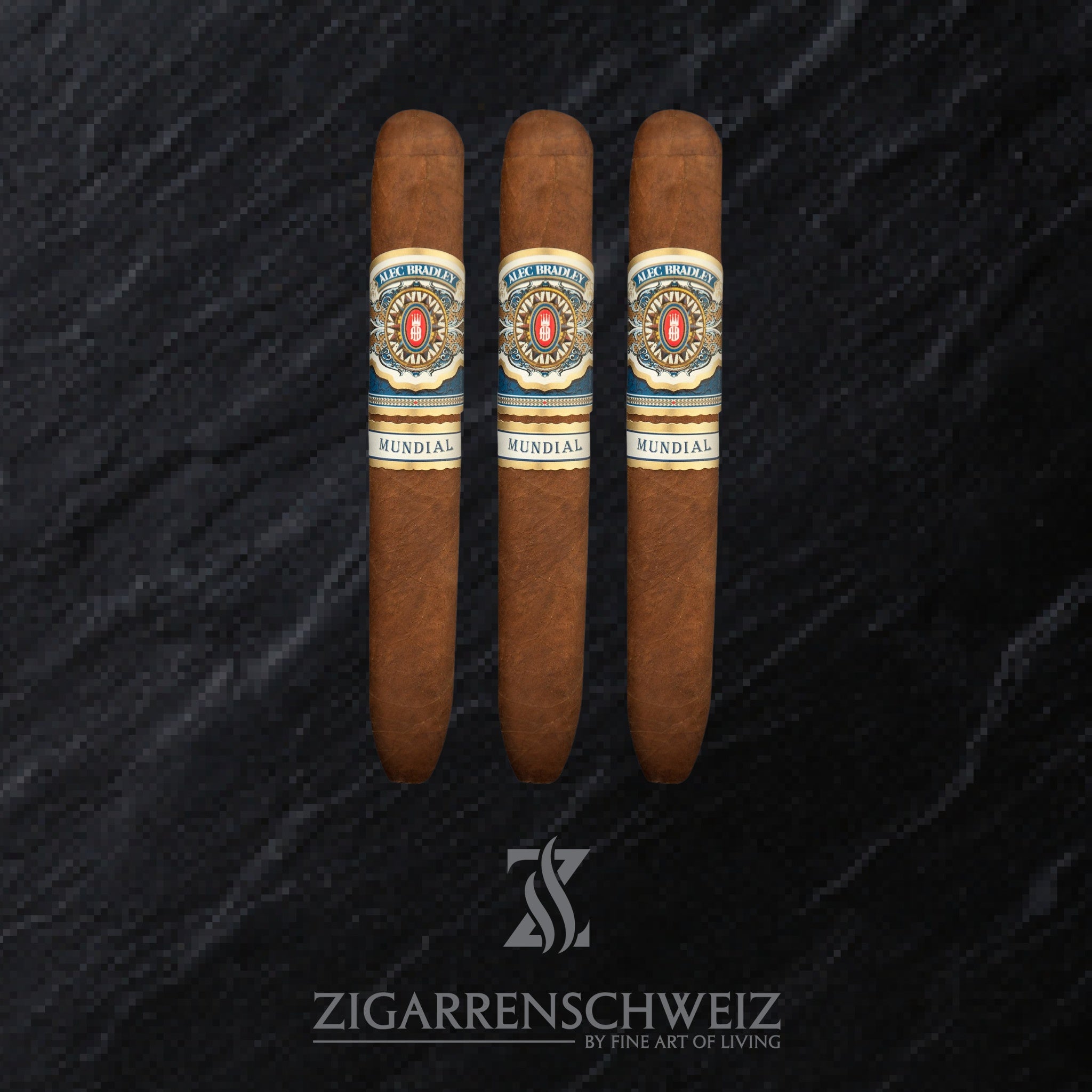 3er Etui Alec Bradley Mundial Punto Lanza No. 8 Zigarren im Perfecto Format