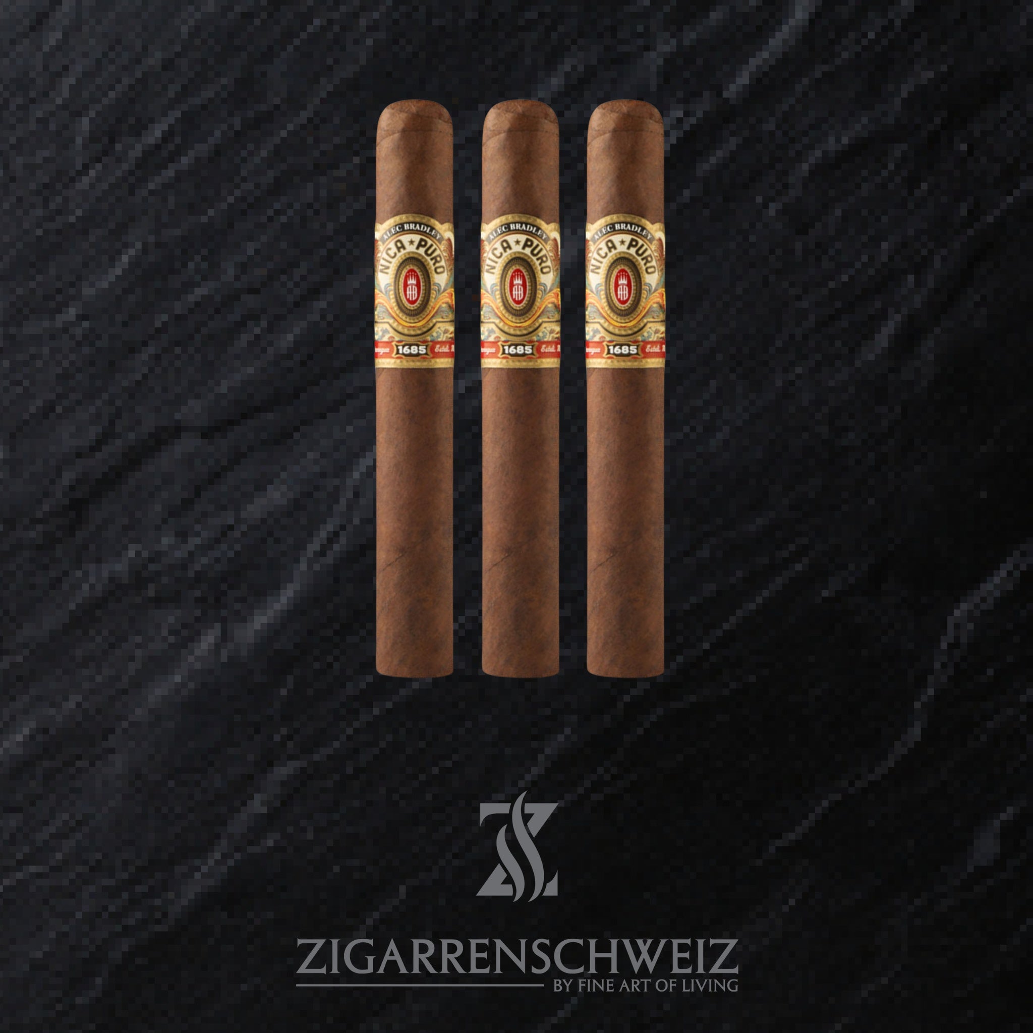 3er Etui Alec Bradley Nica Puro Zigarren im Gordo Format
