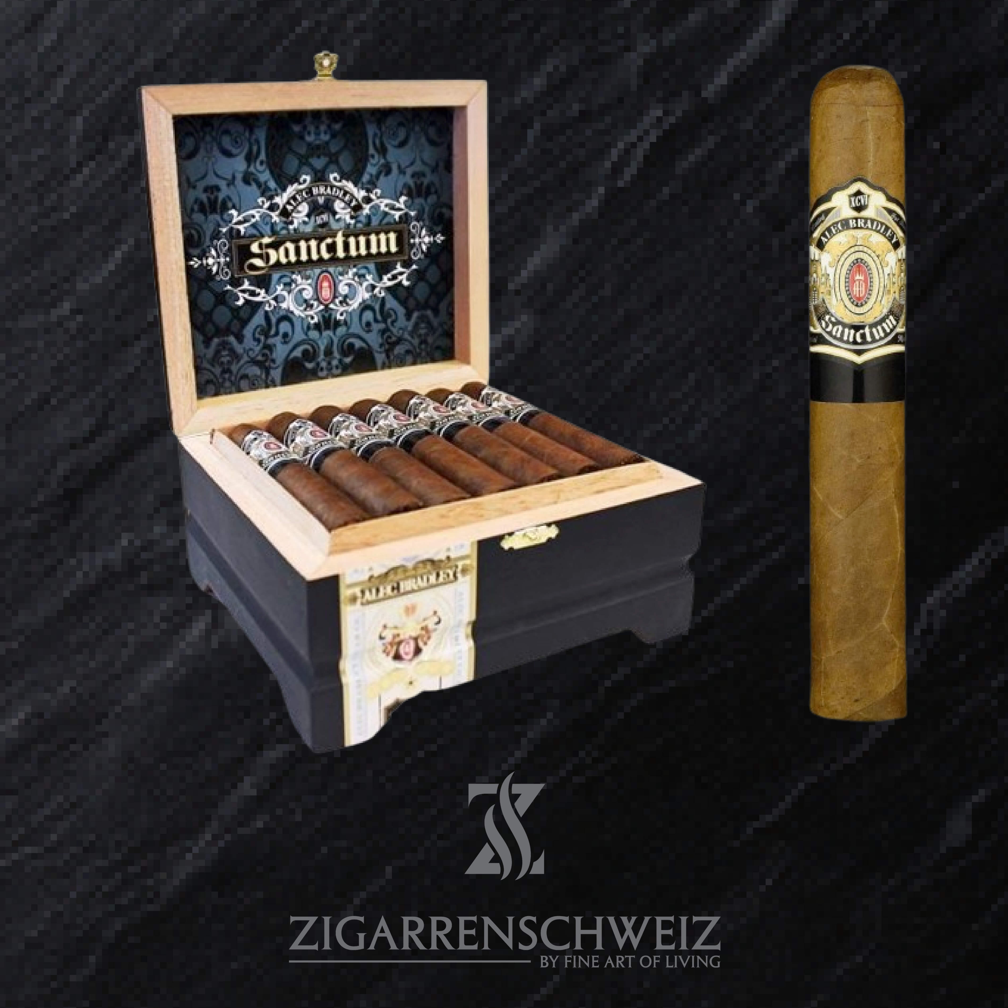 Alec Bradley Sanctum Gordo Zigarren Kiste offen