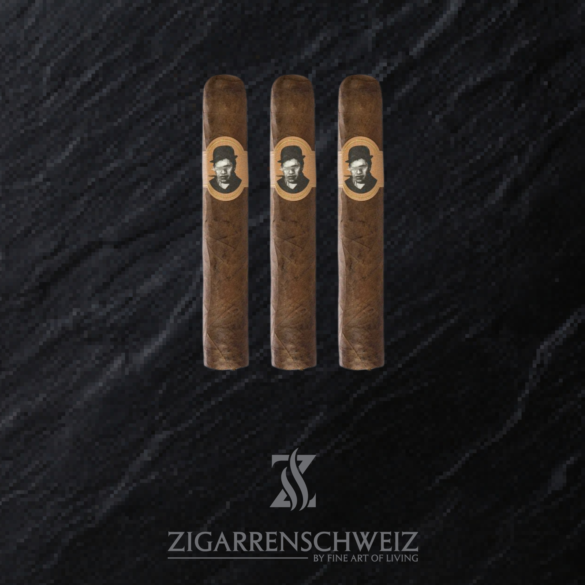 3er Etui Caldwell Blind Man's Bluff Zigarren im Robusto Format