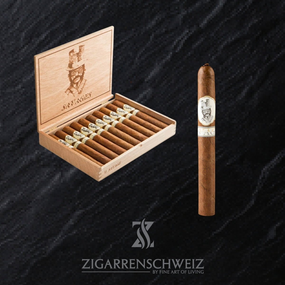 Caldwell Savages Super Corona (Corona Larga) - Zigarrenschweiz Online Zigarren Boutique - 