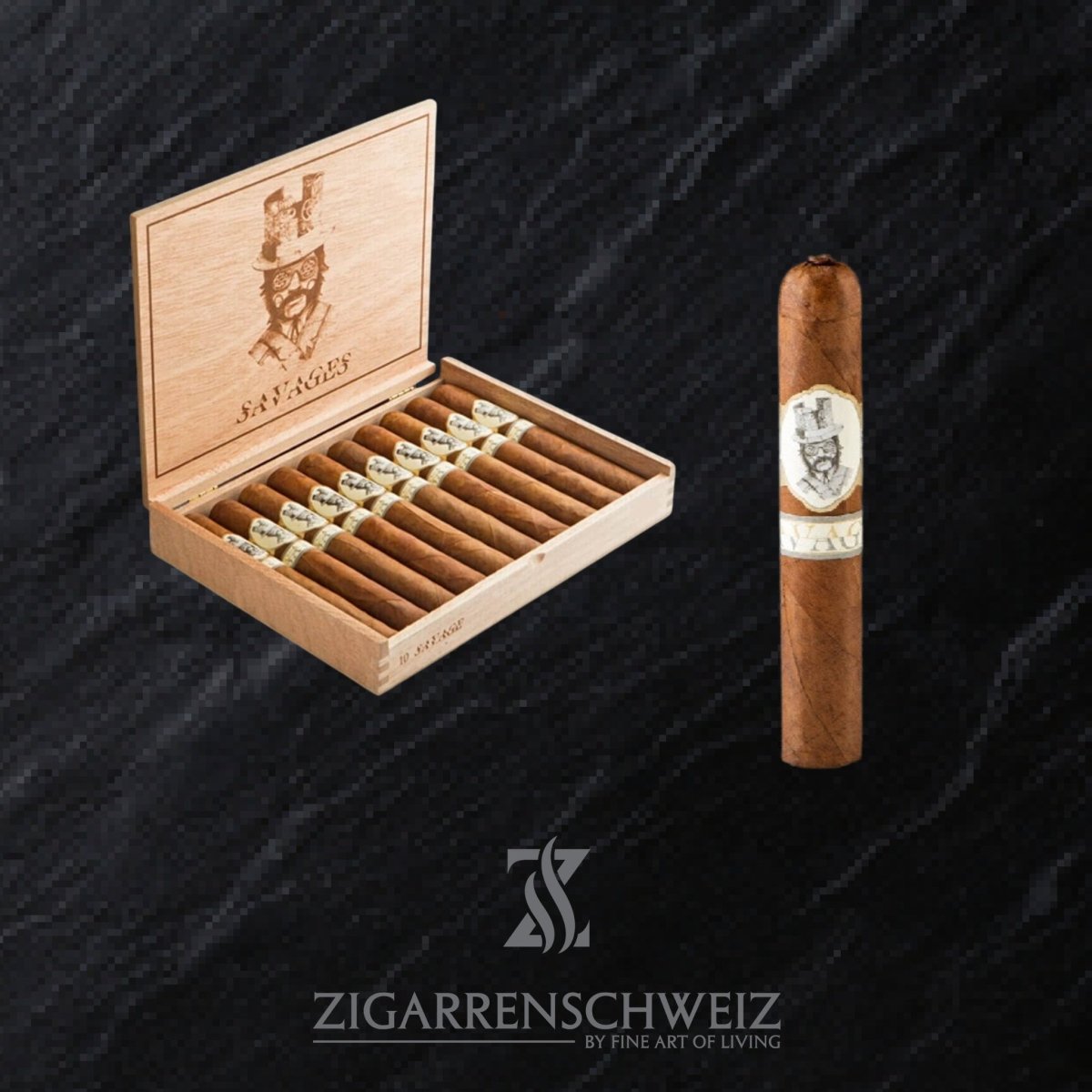 Caldwell Savages Super Rothschild (Robusto) - Zigarrenschweiz Online Zigarren Boutique - 
