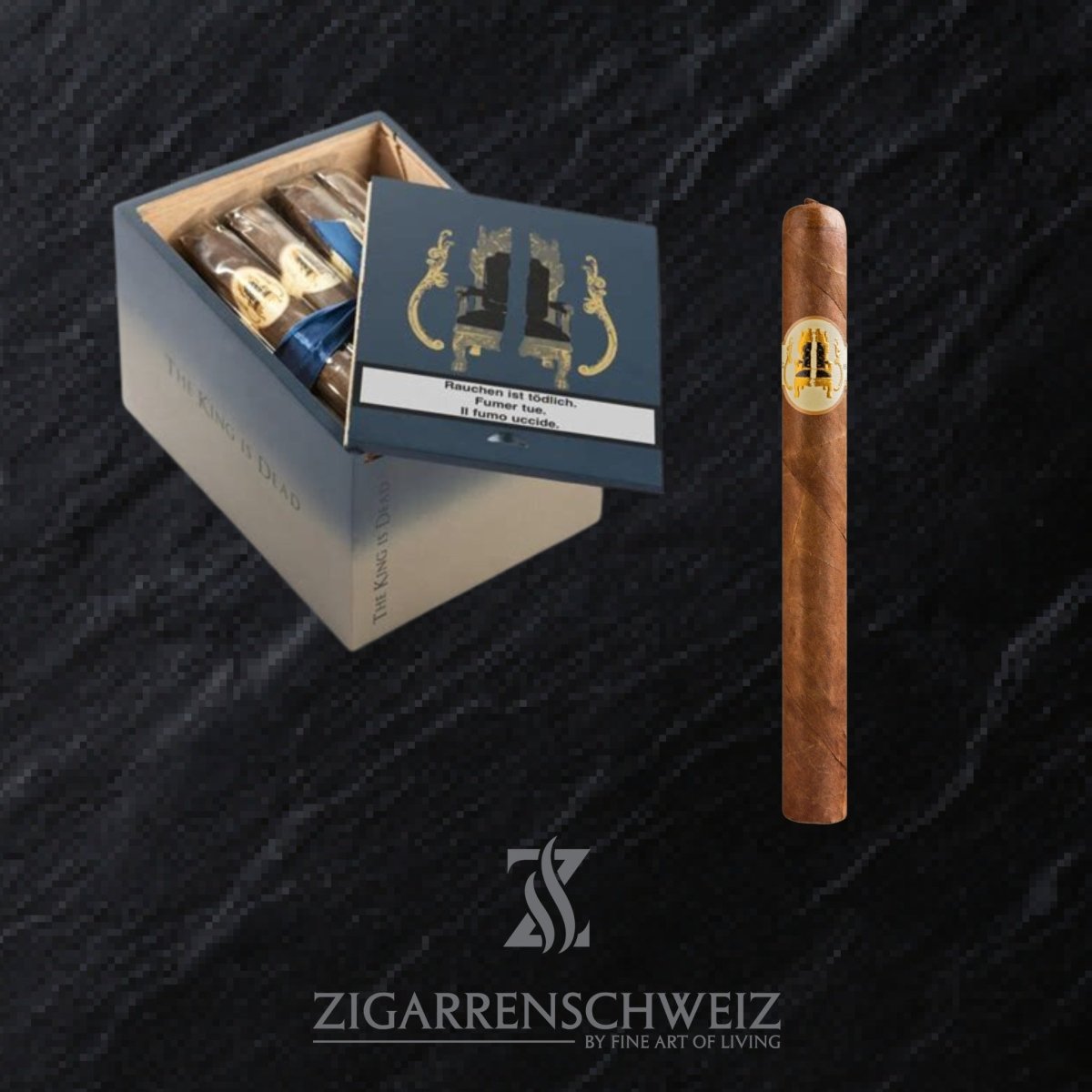 Caldwell The King is Dead Supreme (Churchill) - Zigarrenschweiz Online Zigarren Boutique - 