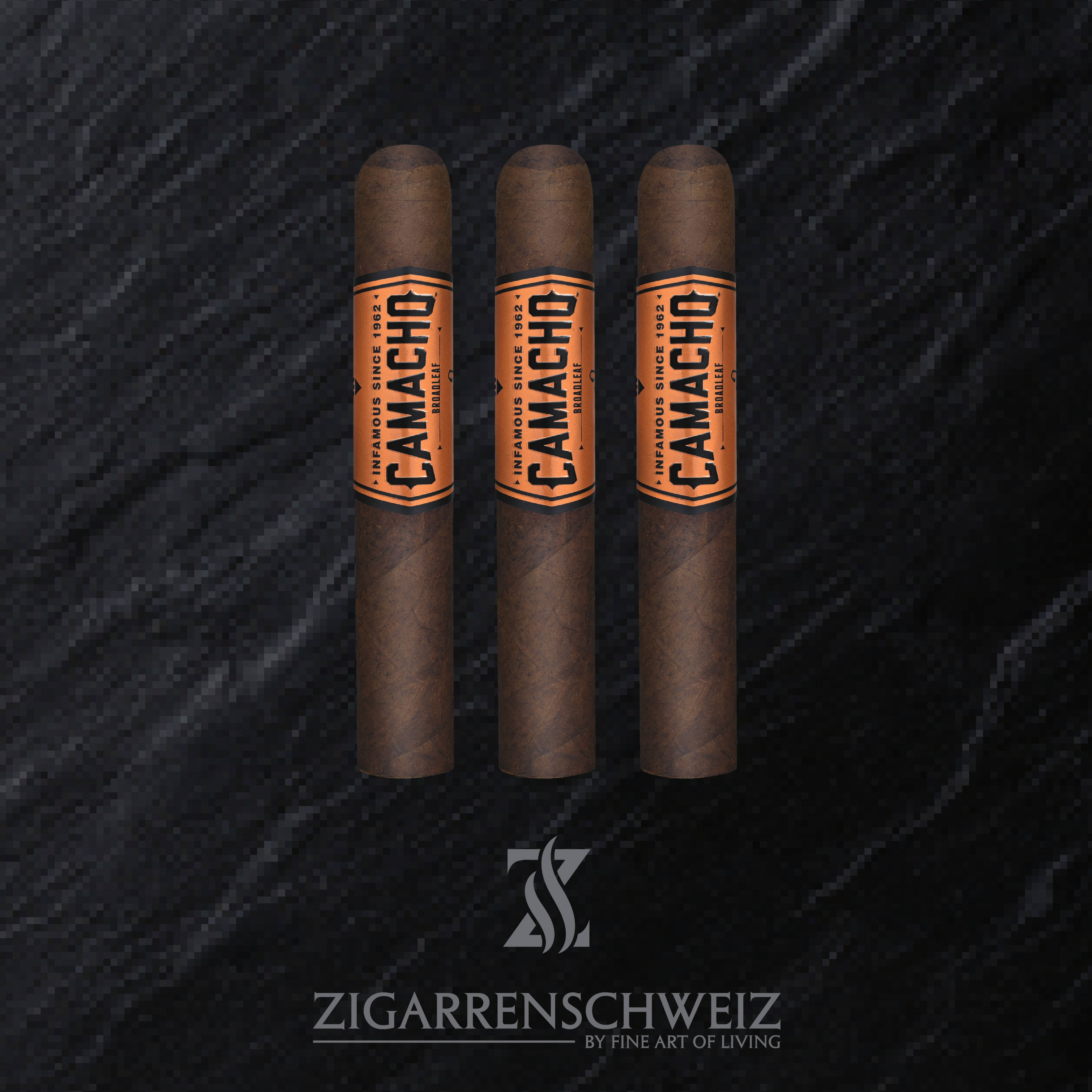Camacho Broadleaf Robusto Zigarren 3er Etui