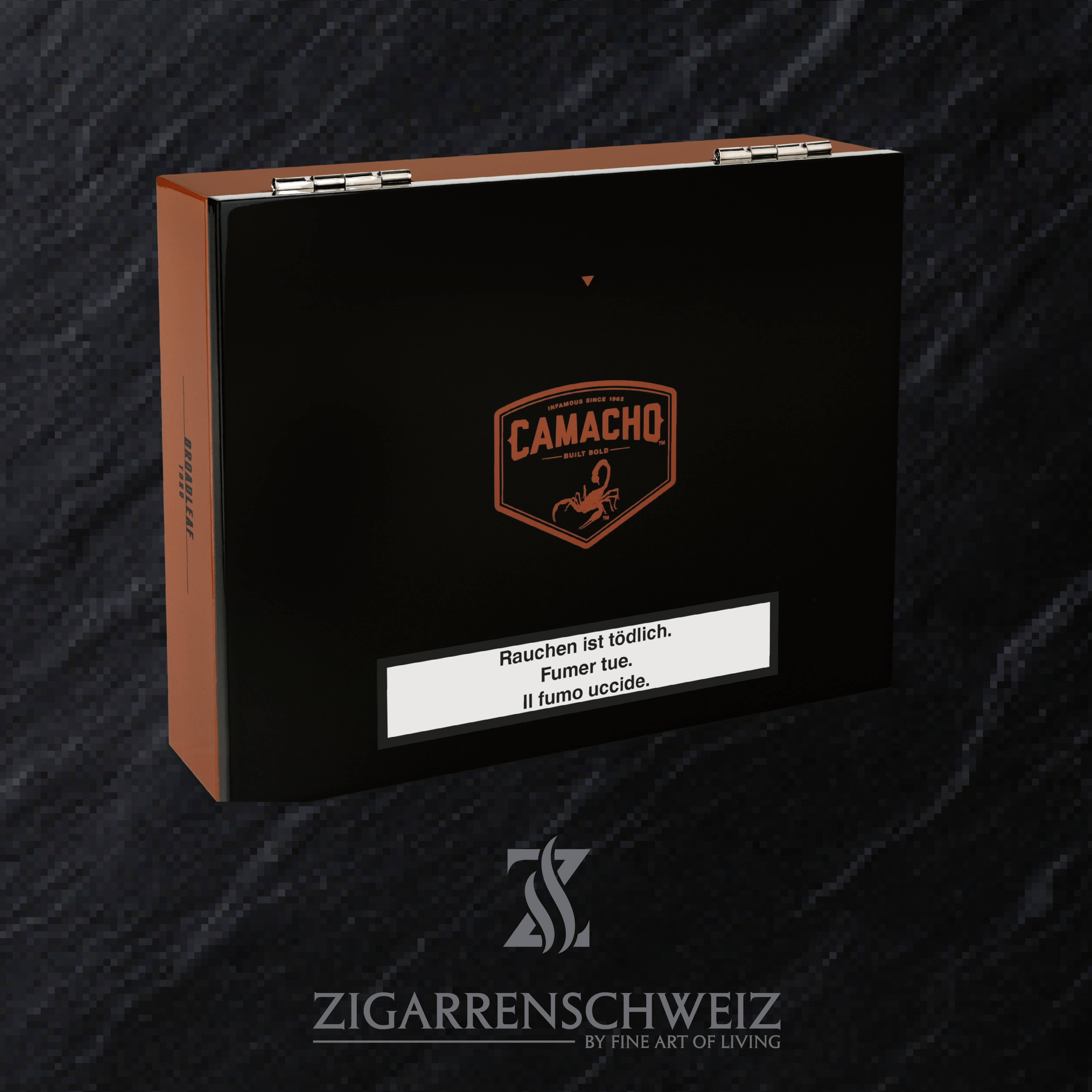 Camacho Broadleaf Toro Zigarren Kiste geschlossen