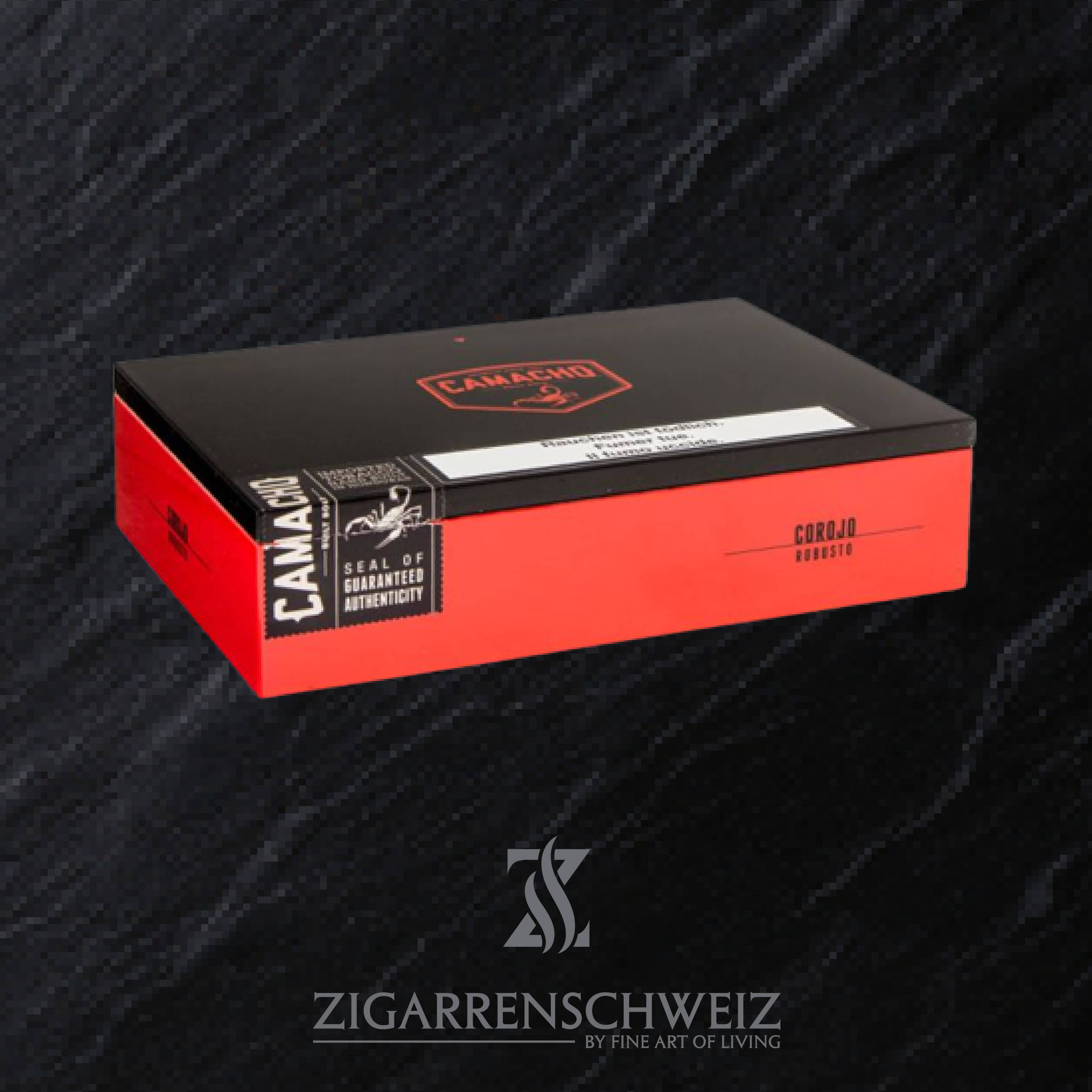 Camacho Corojo Robusto Zigarren Kiste geschlossen