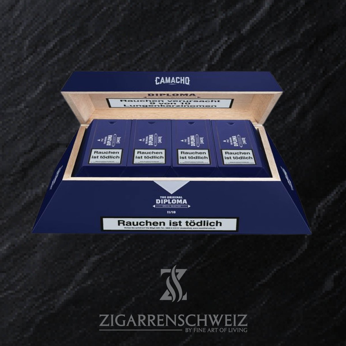 Camacho Diploma 11/18 Limited Edition 2018 Special Robusto - Zigarrenschweiz Online Zigarren Boutique - 
