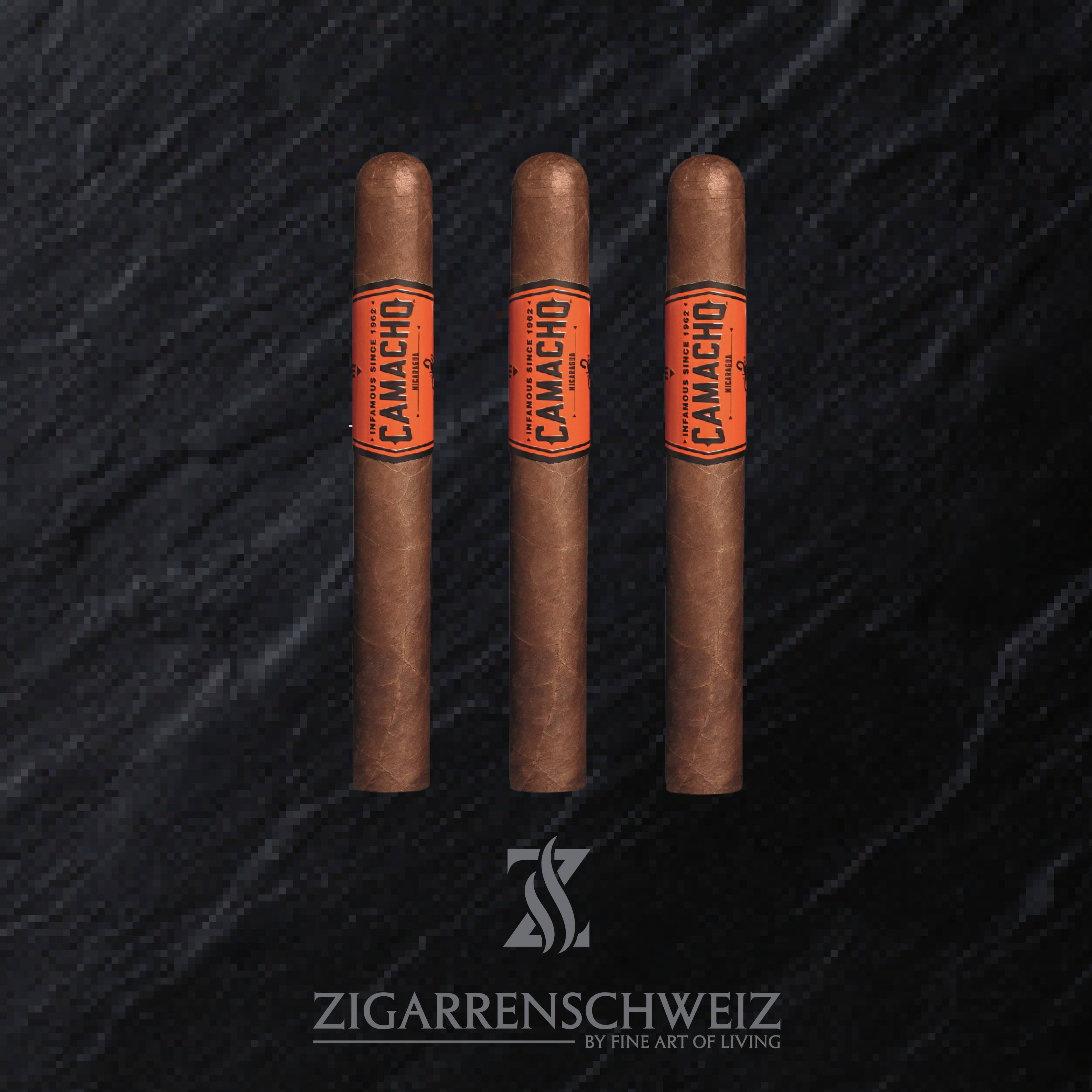 Camacho Nicaragua Gran Churchill Zigarren Schweiz 3er Etui