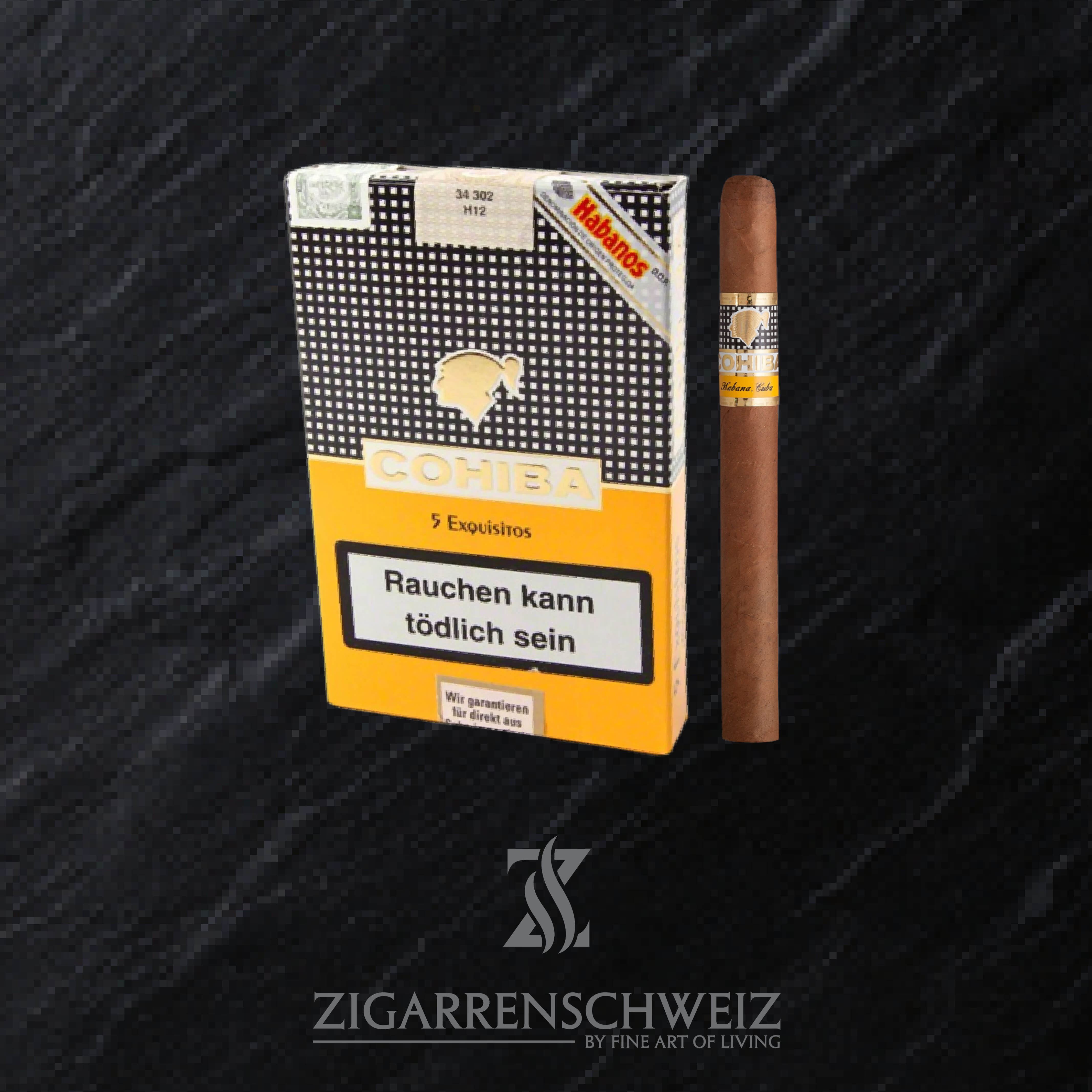 5er Schachtel Cohiba Exquisitos Zigarre aus der Cohiba Linea Classica im Short Panetela Format