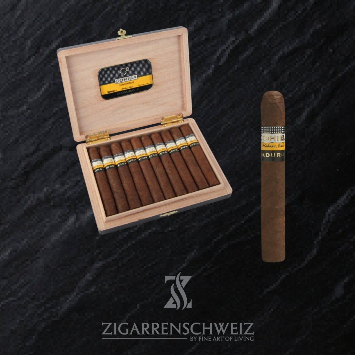 Cohiba Maduro 5 Secretos (Petit Corona) - Zigarrenschweiz Online Zigarren Boutique - 