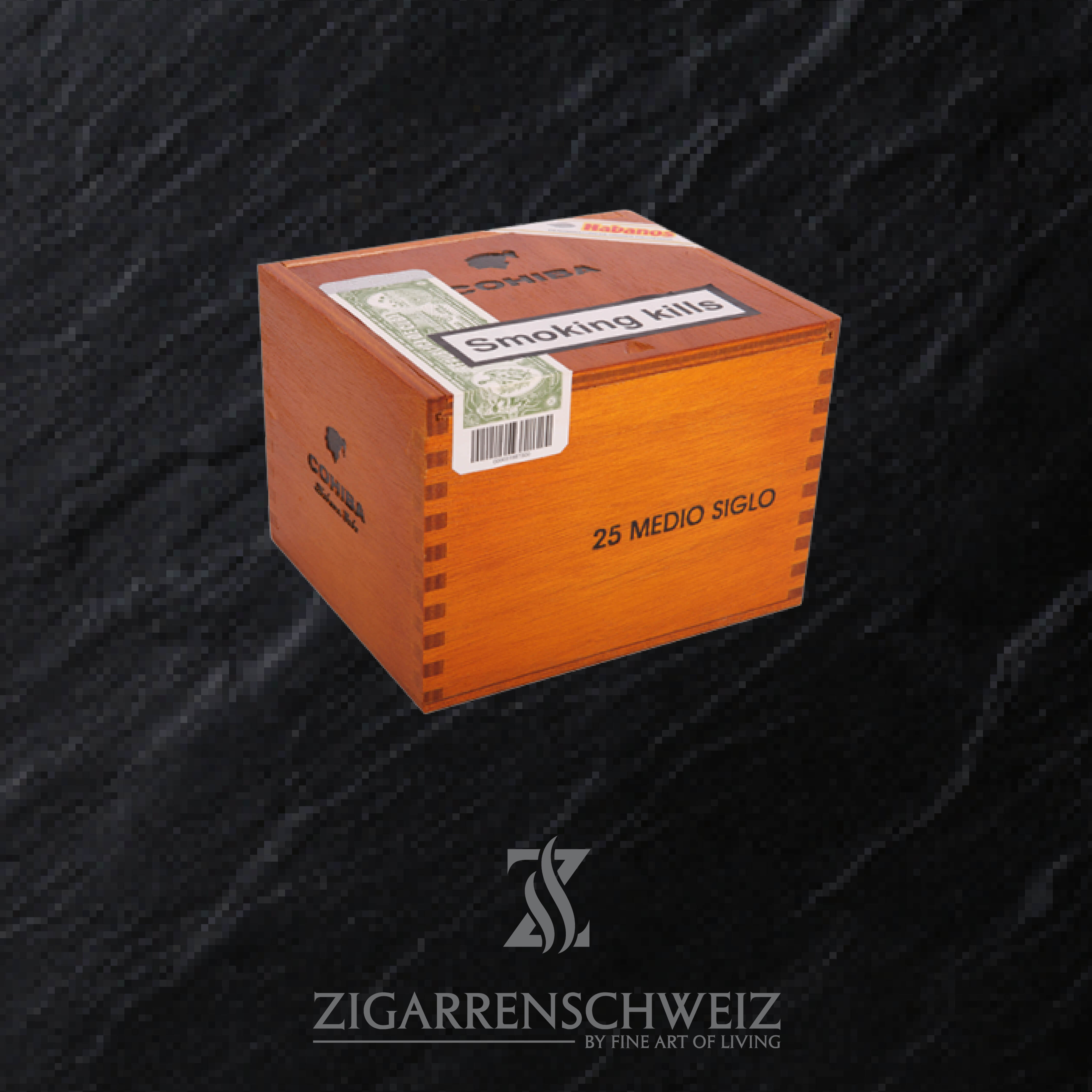 Cohiba Medio Siglo Zigarre - Linea 1492 - 25er Zigarren Kiste geschlossen