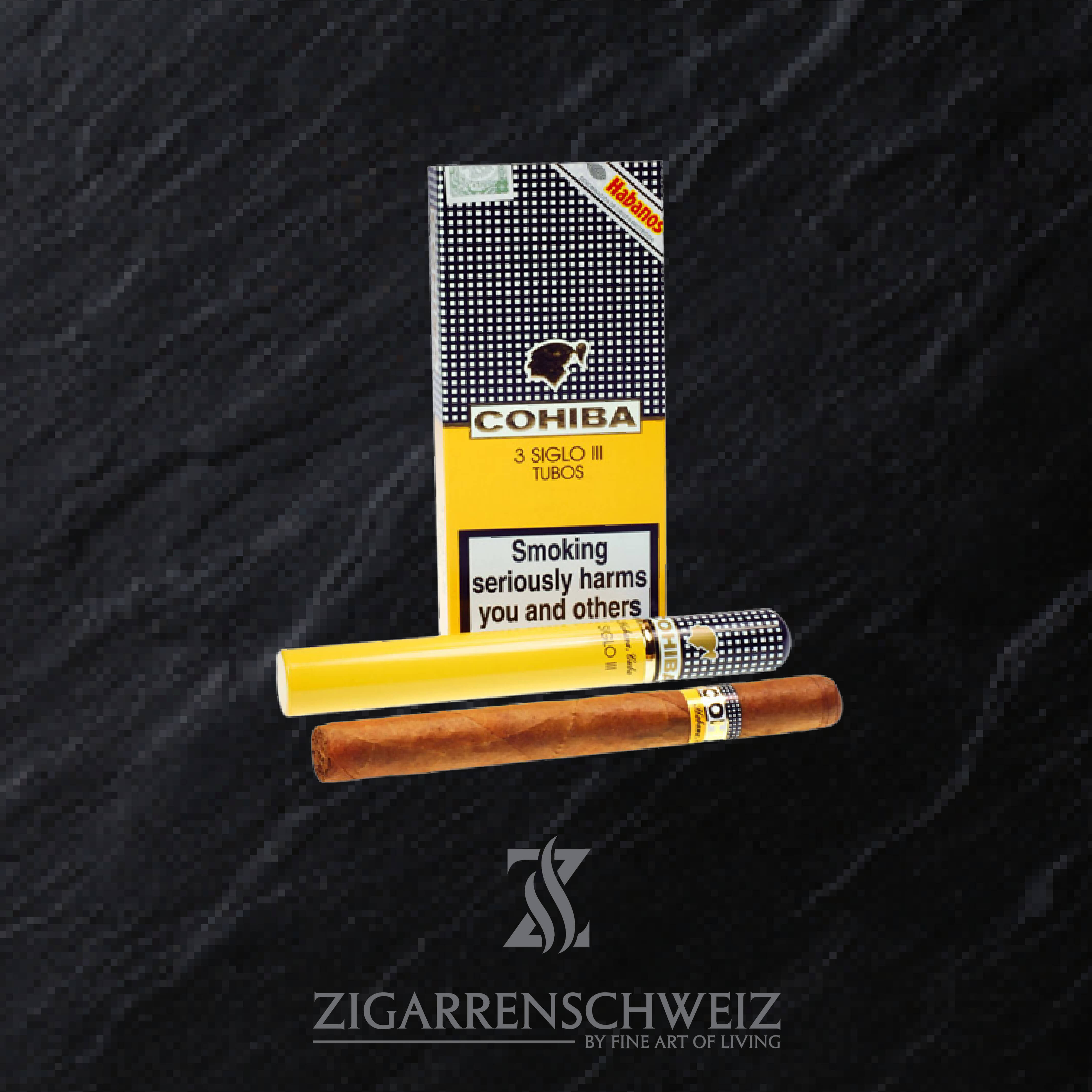 Cohiba Siglo III (3) Zigarren - 3er Schachtel Tubos