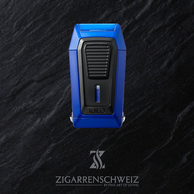 Colibri Quantum Triple Jet Flame Feuerzeug mit V - Cutter - Zigarrenschweiz Online Zigarren Boutique - 