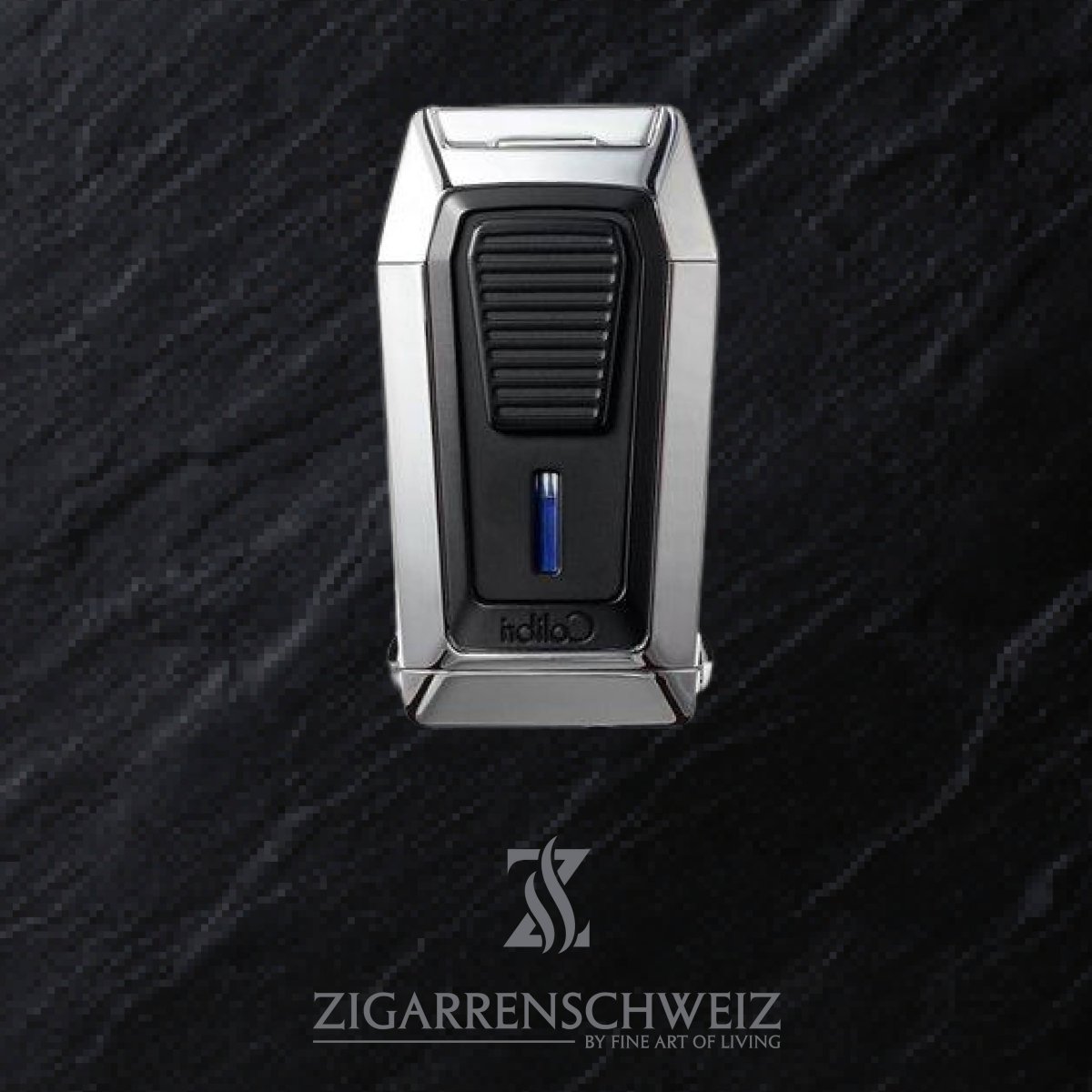 Colibri Quantum Triple Jet Flame Feuerzeug mit V - Cutter - Zigarrenschweiz Online Zigarren Boutique - 